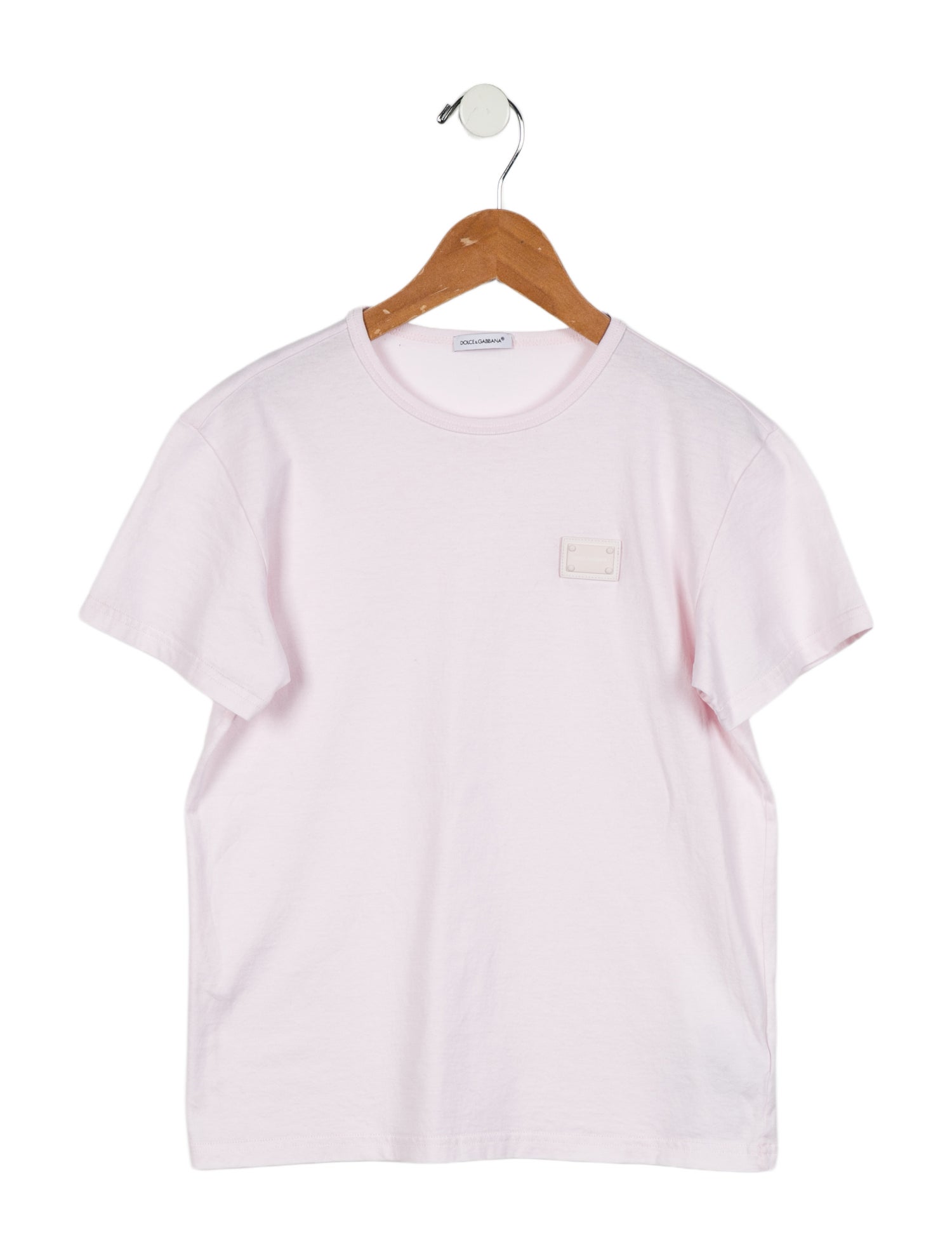 Dolce & Gabbana Girls' Solid Short Sleeve Top