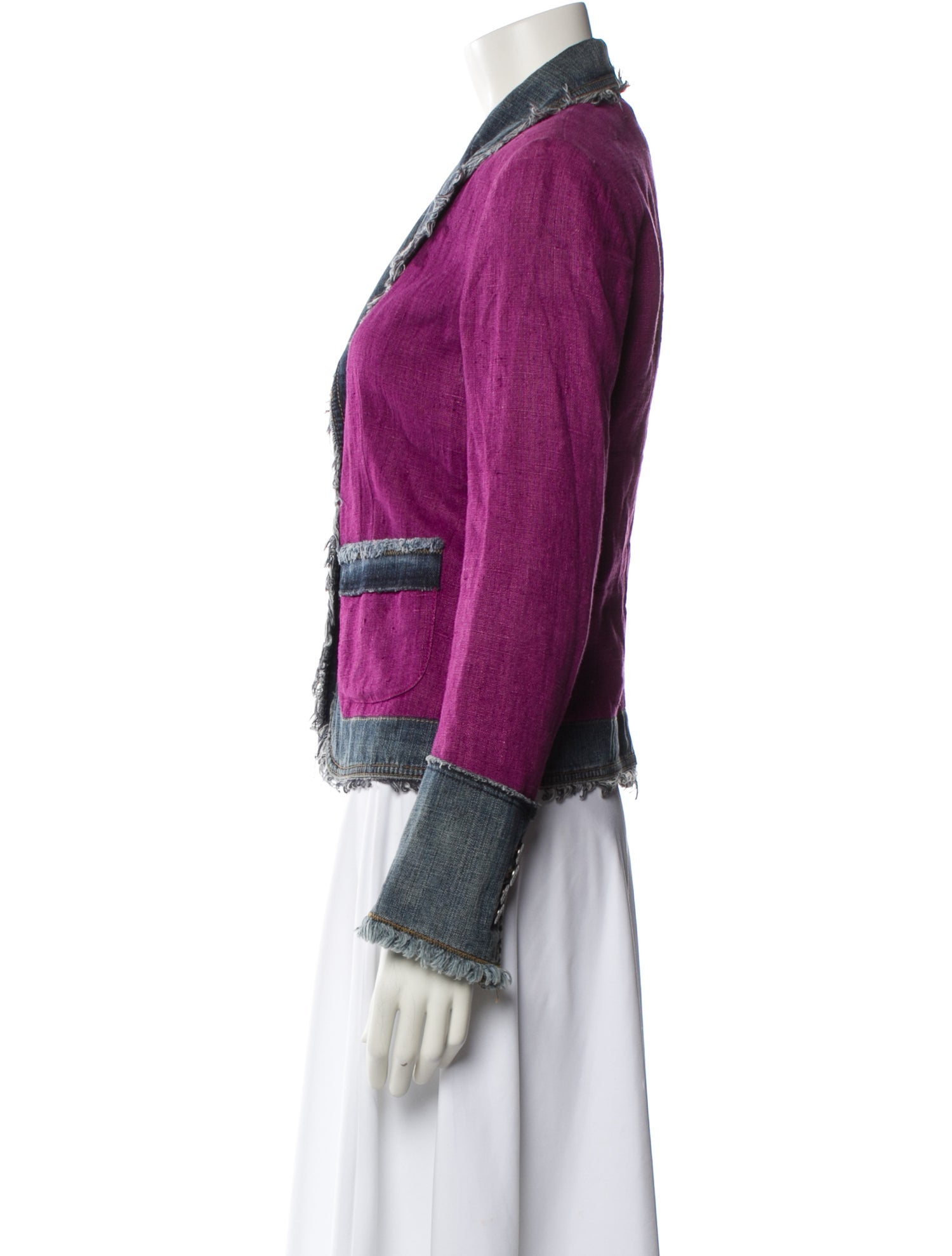 Dolce & Gabbana Linen Tweed Pattern Jacket