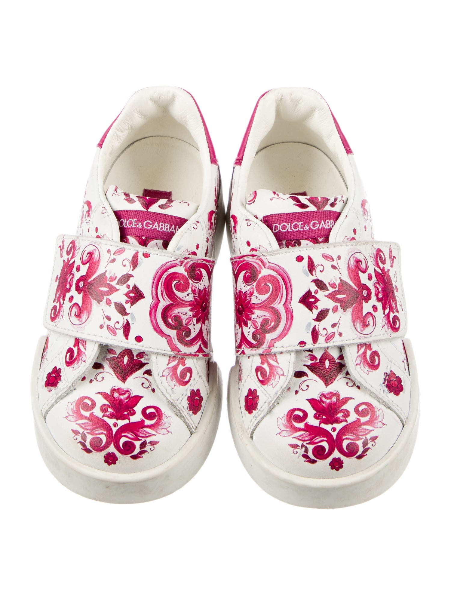 Dolce & Gabbana Toddler Girls' Low Top Portofino Majolica Print Sneakers