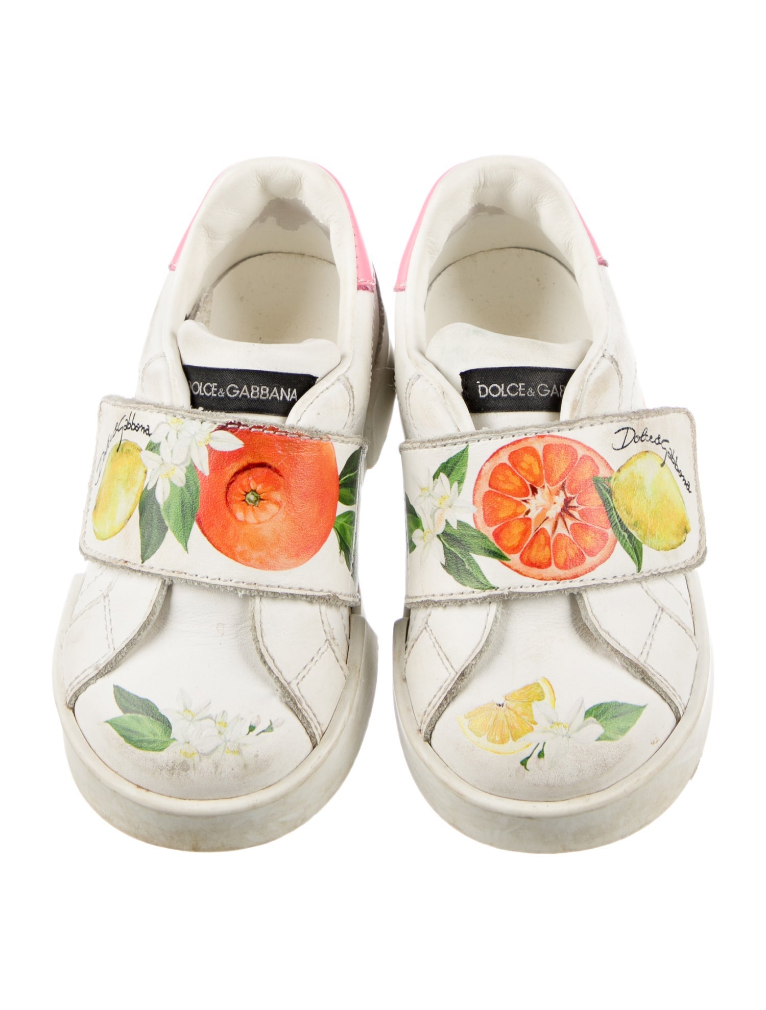 Dolce & Gabbana Toddler Girls' Fruit Print Low Top Sneakers