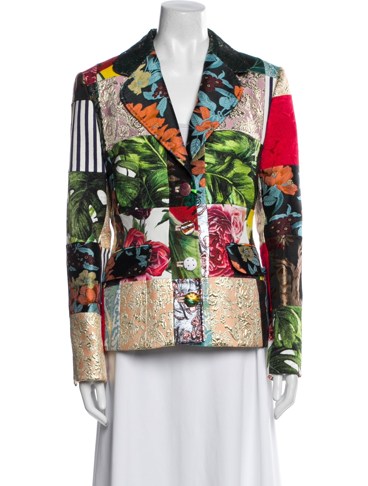 Dolce & Gabbana Floral Print Blazer w/ Tags
