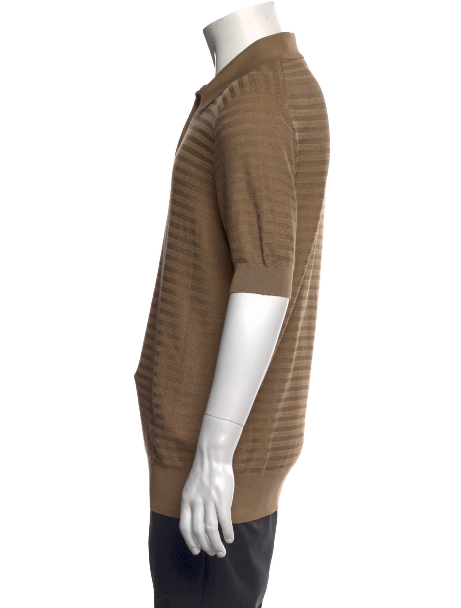 Dolce & Gabbana Silk Crew Neck Polo Shirt