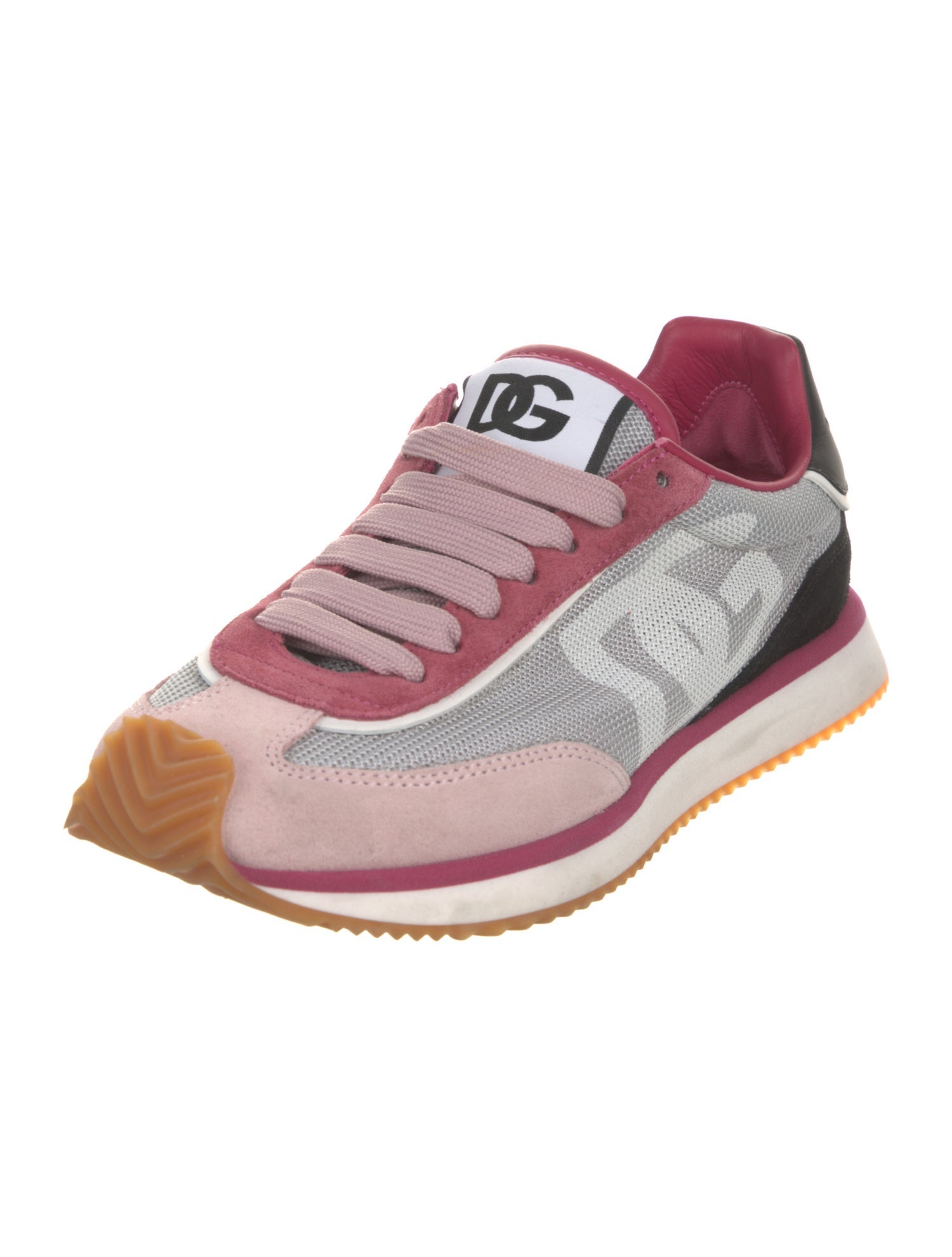 Dolce & Gabbana Mesh Printed Athletic Sneakers