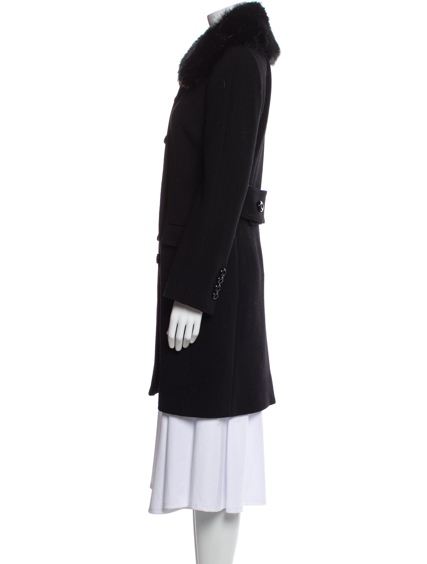 Dolce & Gabbana Virgin Wool Fur Coat