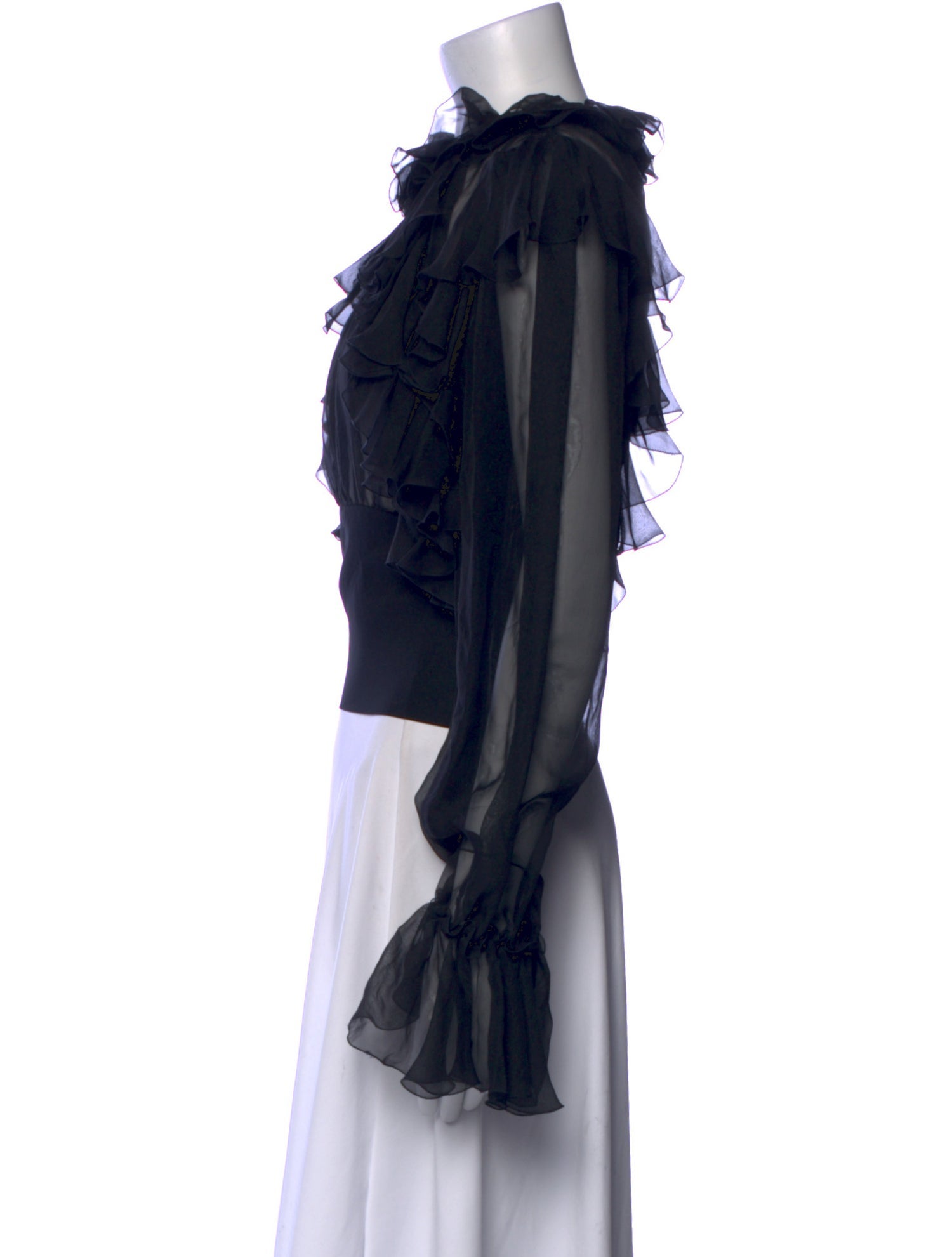 Dolce & Gabbana Silk Cowl Neck Blouse