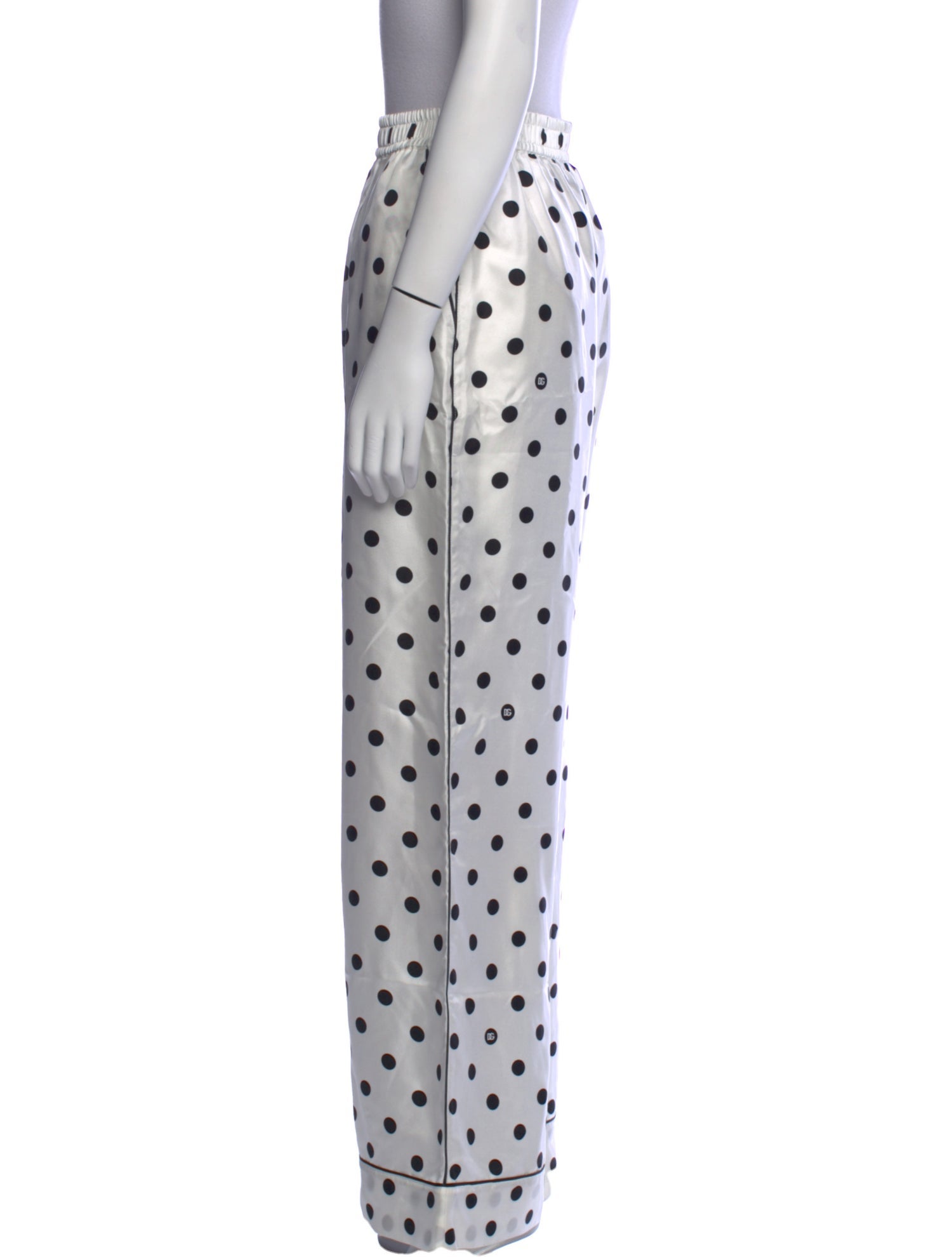 Dolce & Gabbana Silk Wide Leg Pants w/ Tags