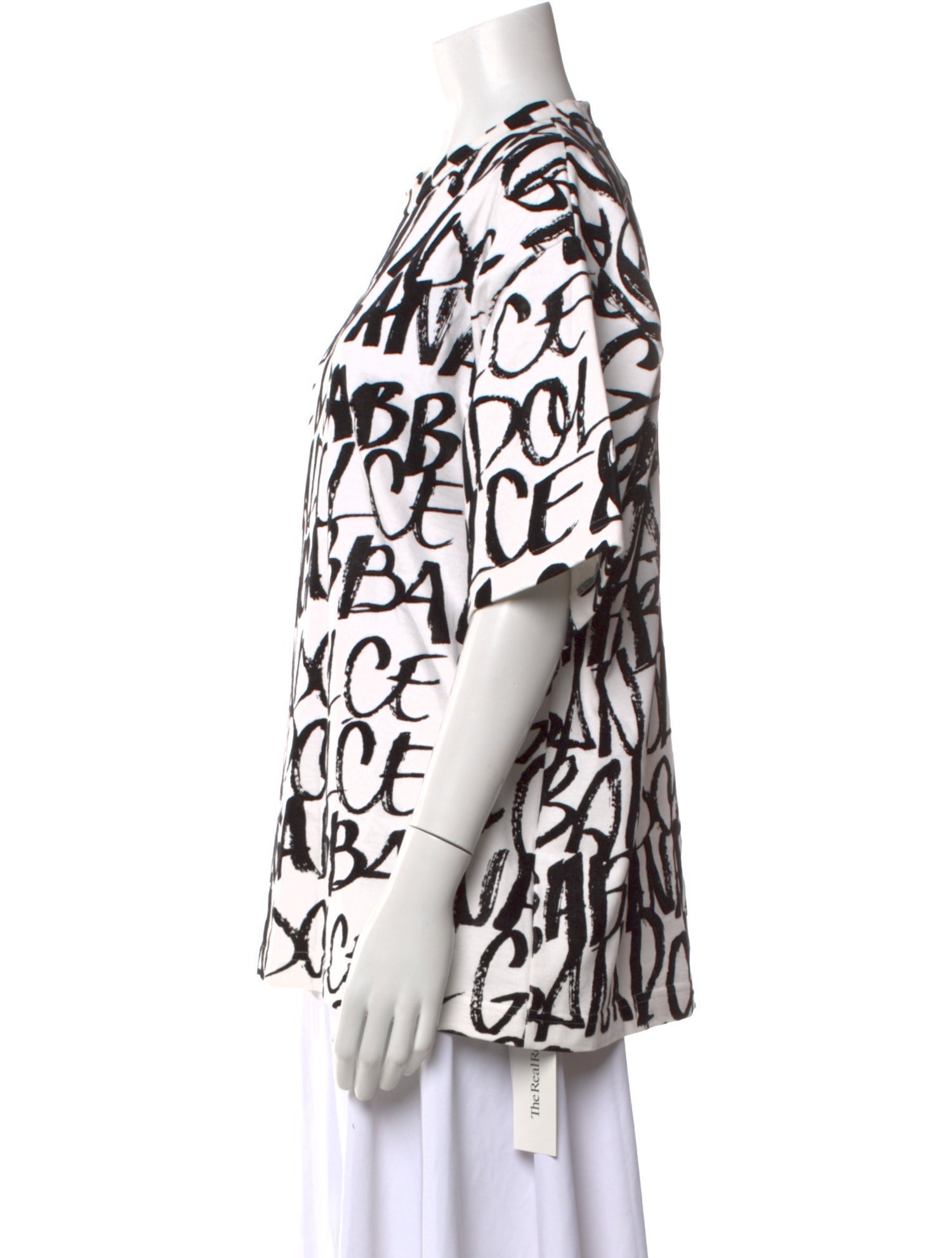 Dolce & Gabbana Printed Crew Neck Blouse