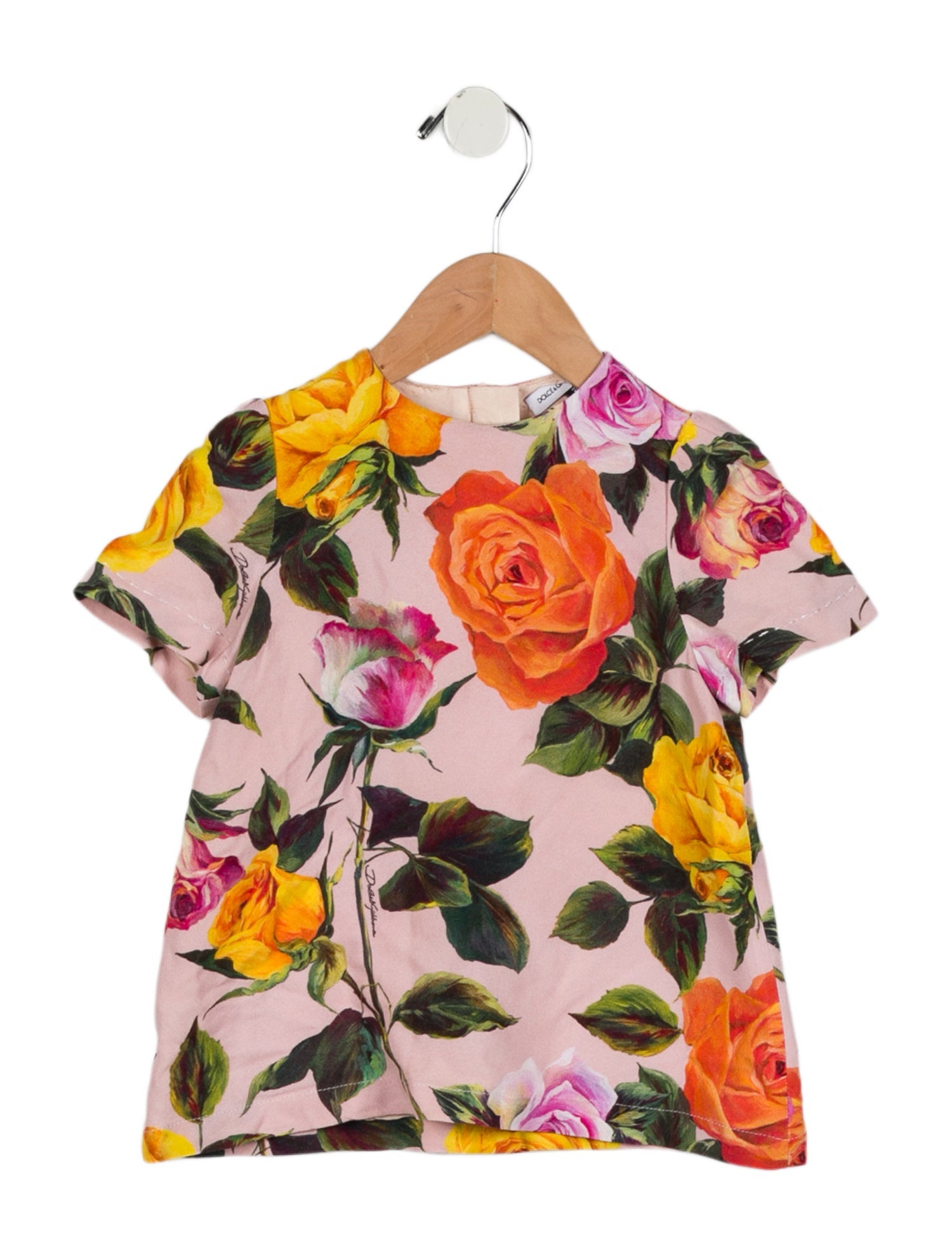 Dolce & Gabbana Girls' Floral Print Top