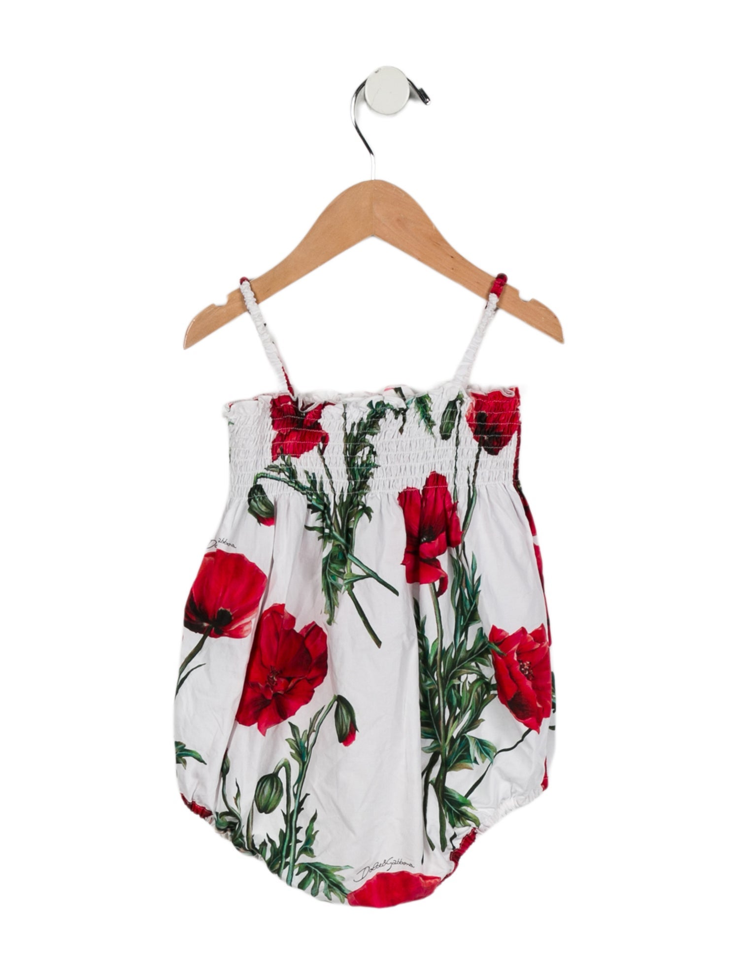 Dolce & Gabbana Toddler Girls' Sleeveless Floral Print Onesie