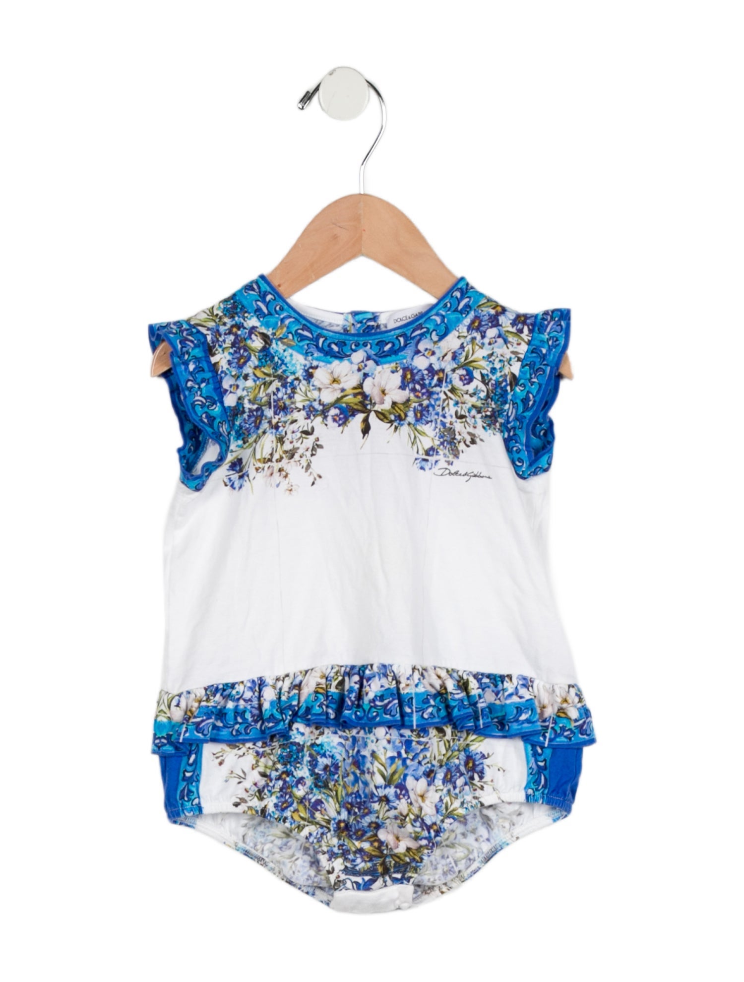 Dolce & Gabbana Toddler Girls' Floral Print Onesie