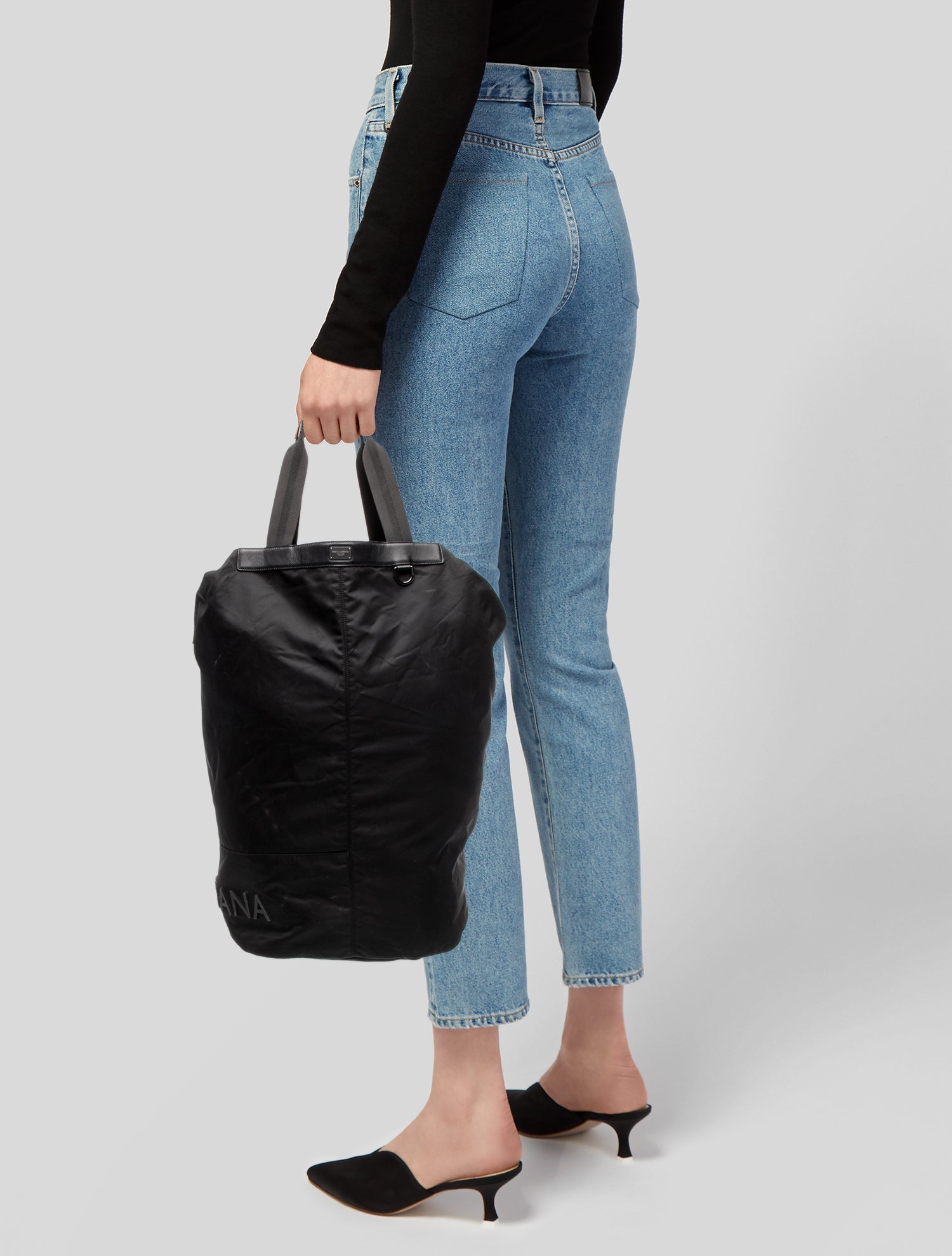 Dolce & Gabbana Nylon Bucket Bag Large