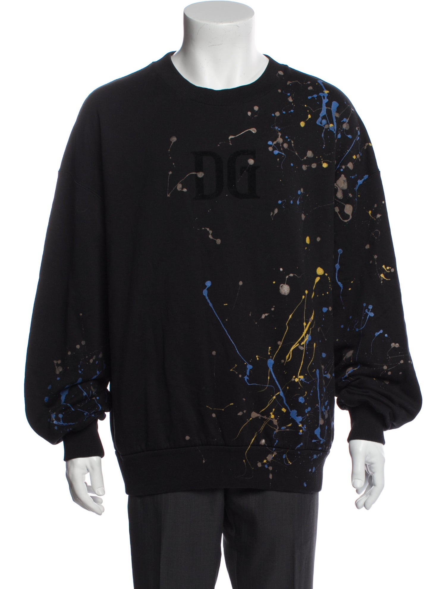 Dolce & Gabbana Printed Crew Neck Pullover