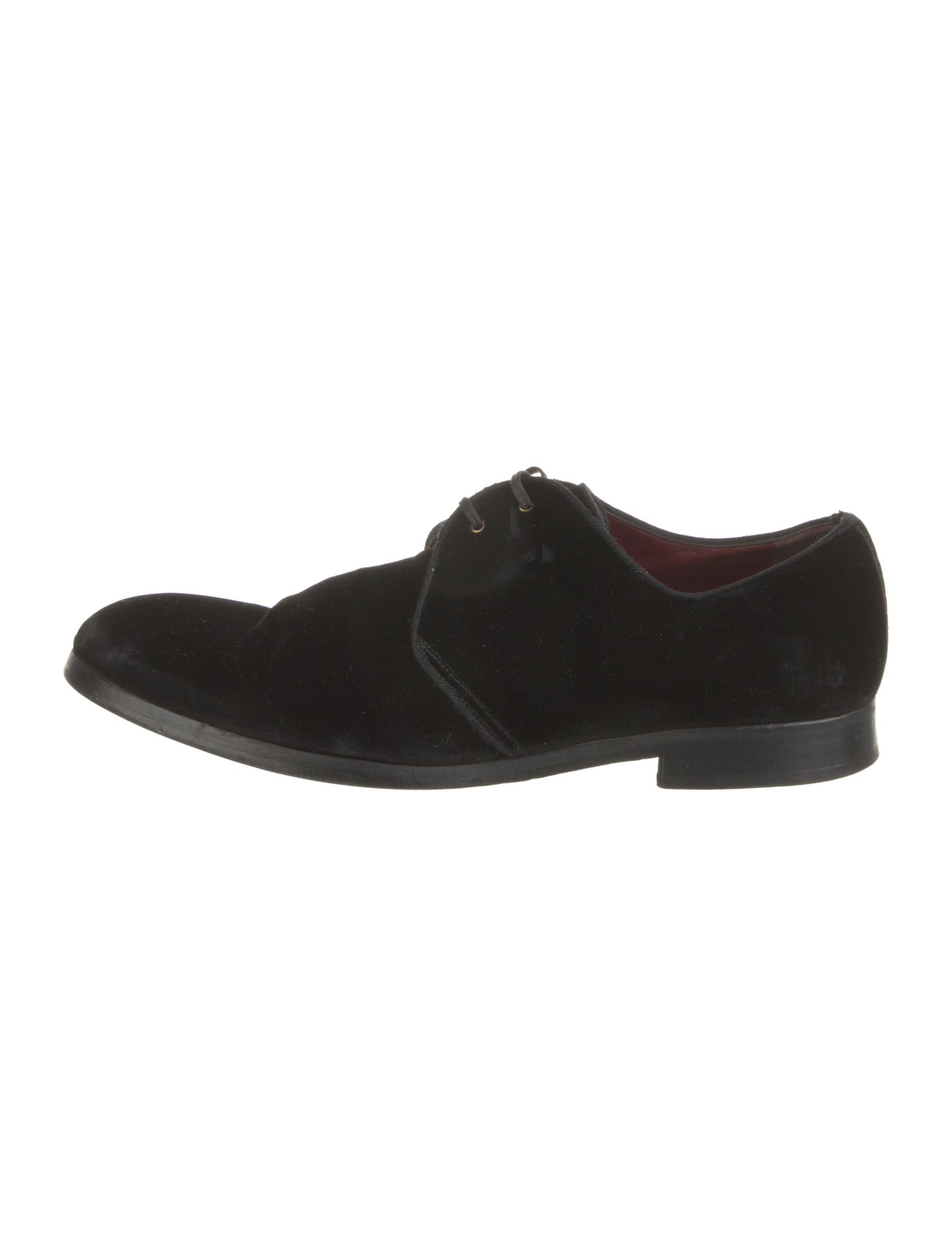 Dolce & Gabbana Velvet Derby Shoes