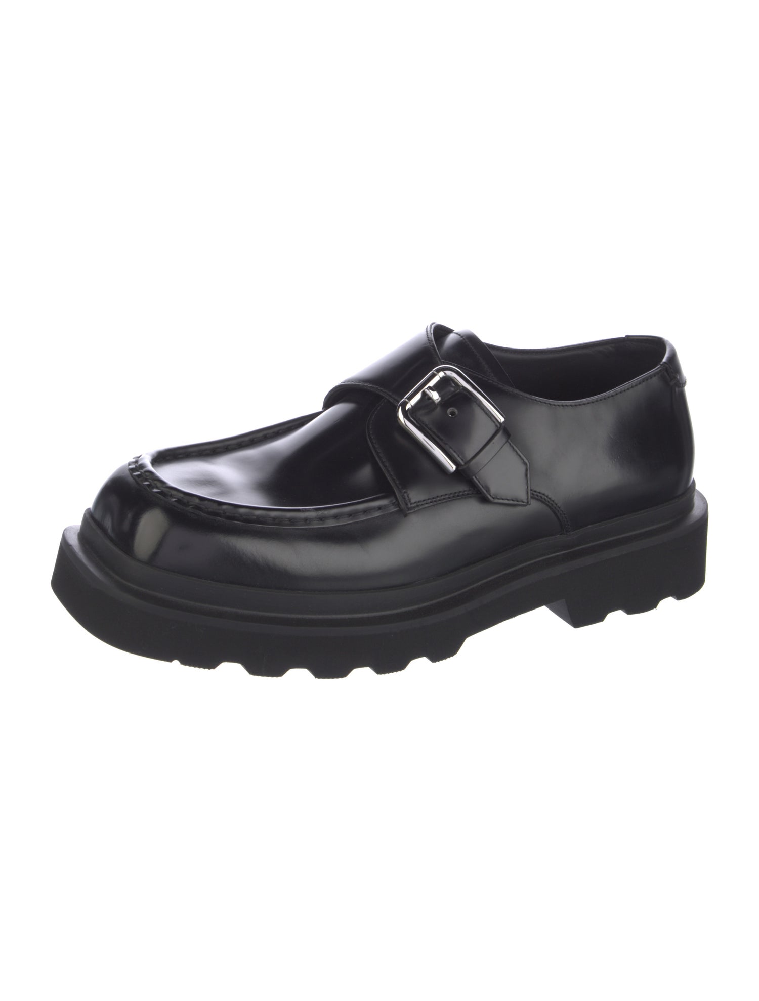 Dolce & Gabbana Leather Monk Straps