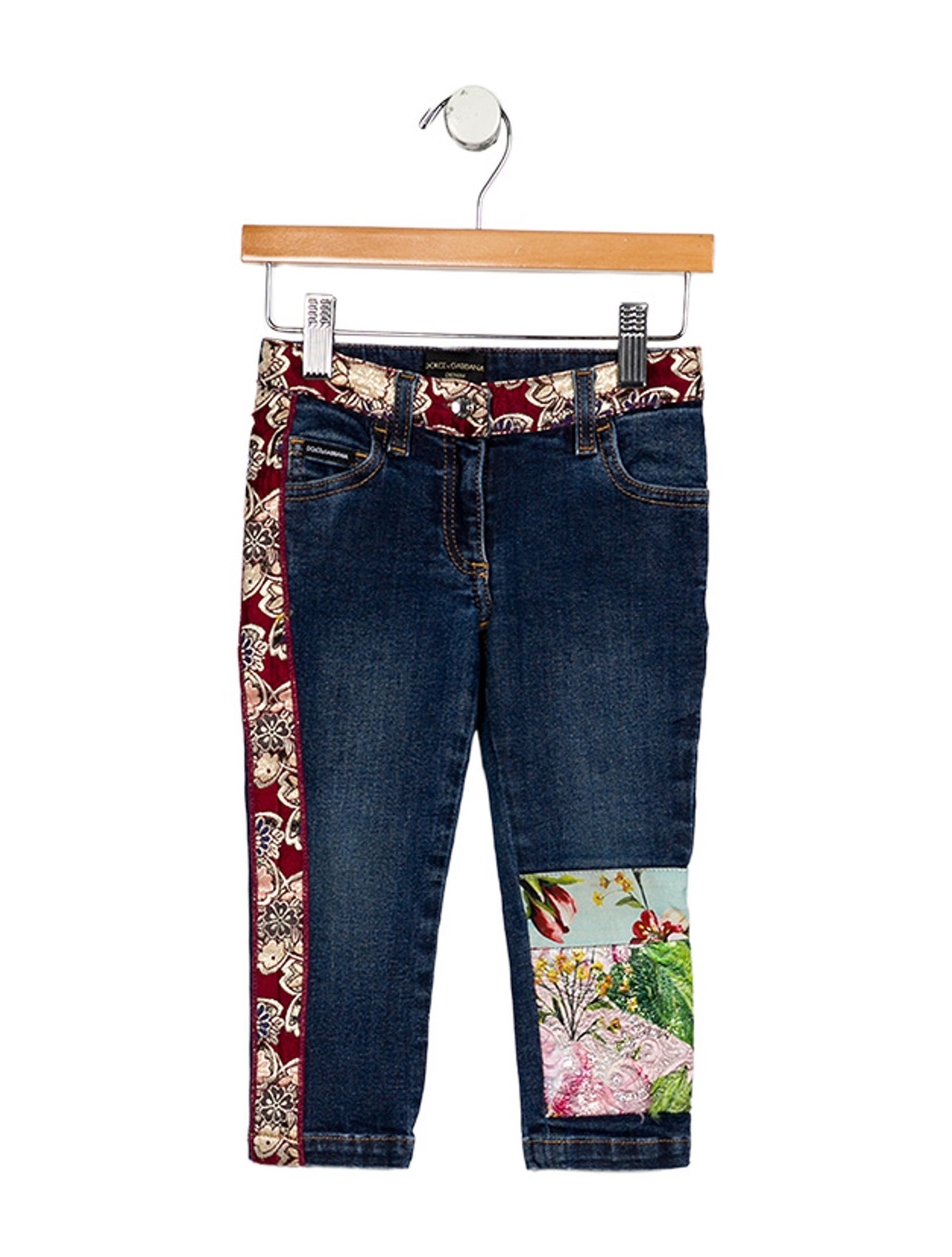 Dolce & Gabbana Toddler Girls' Patchwork Jeans