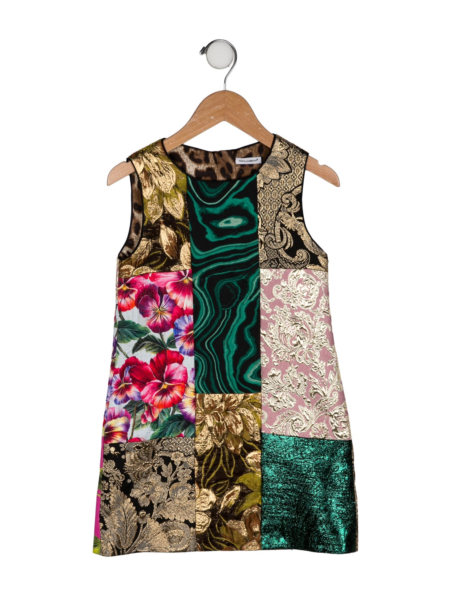Dolce & Gabbana Metallic Printed Dress