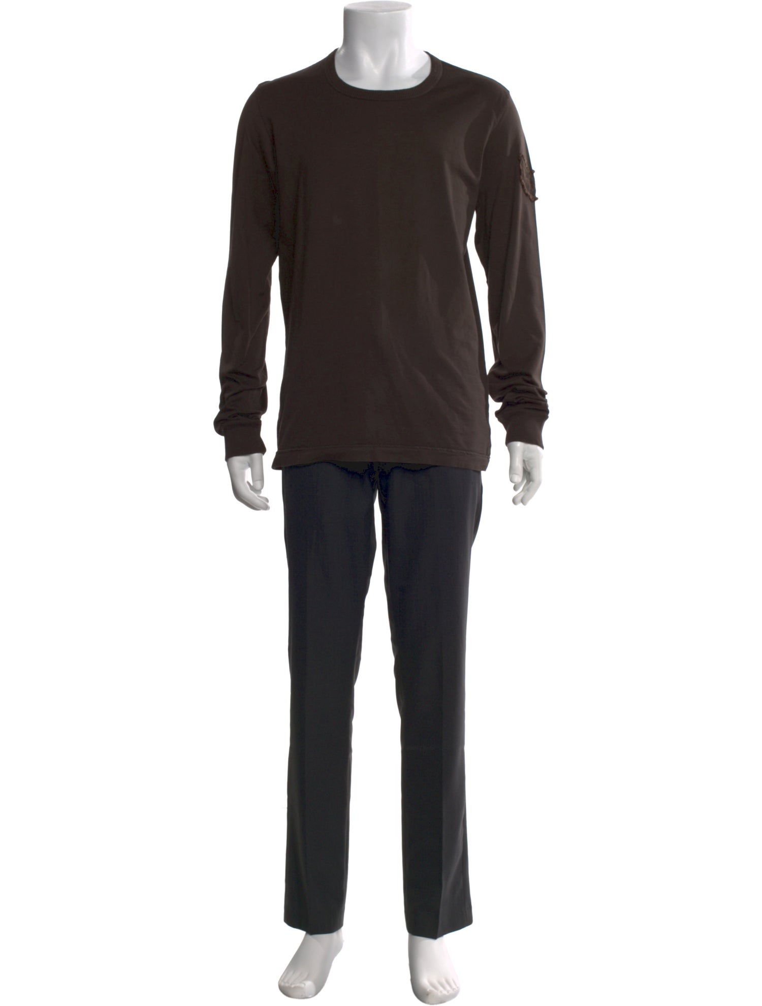 Dolce & Gabbana Scoop Neck Long Sleeve T-Shirt