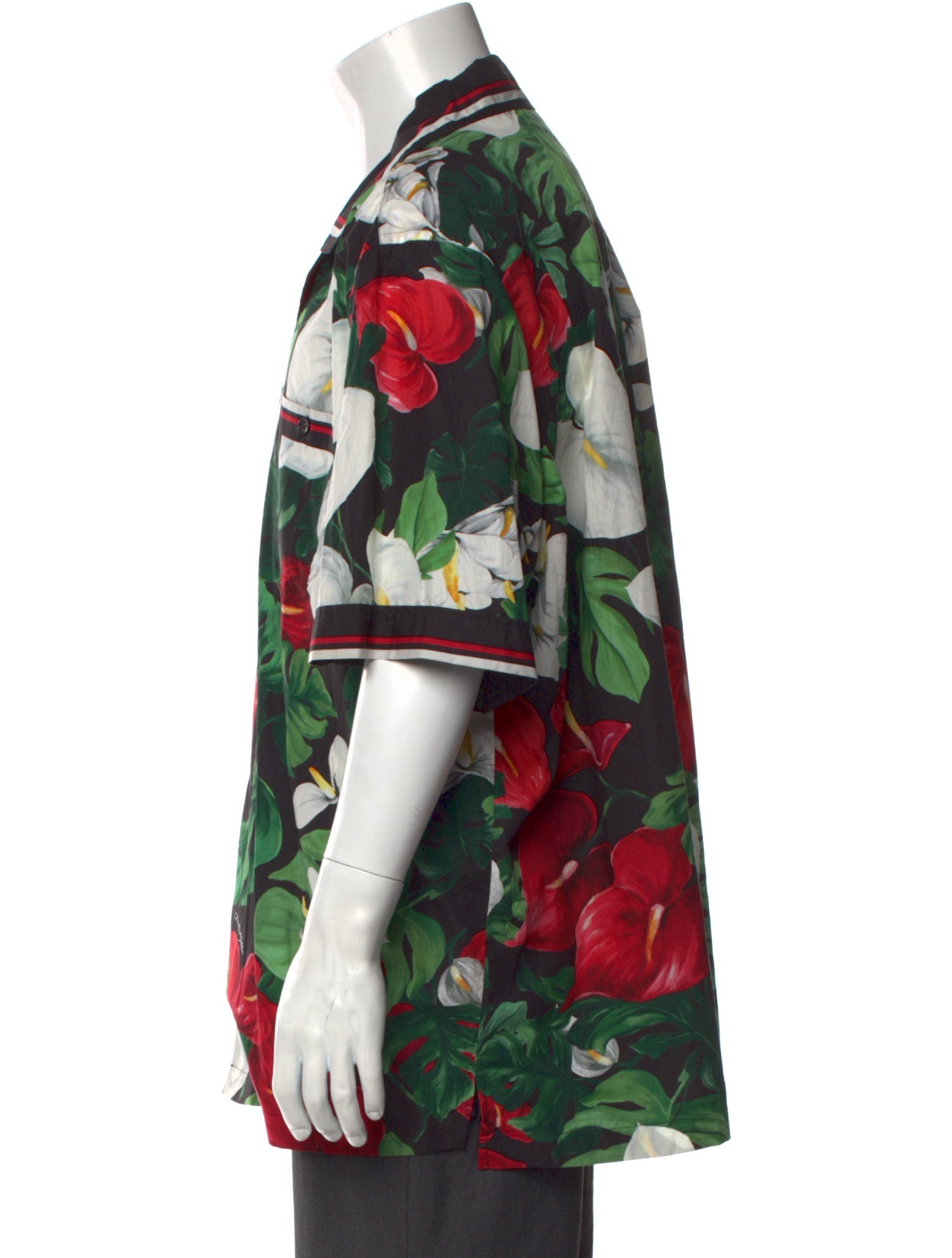 Dolce & Gabbana Floral Print Short Sleeve Shirt