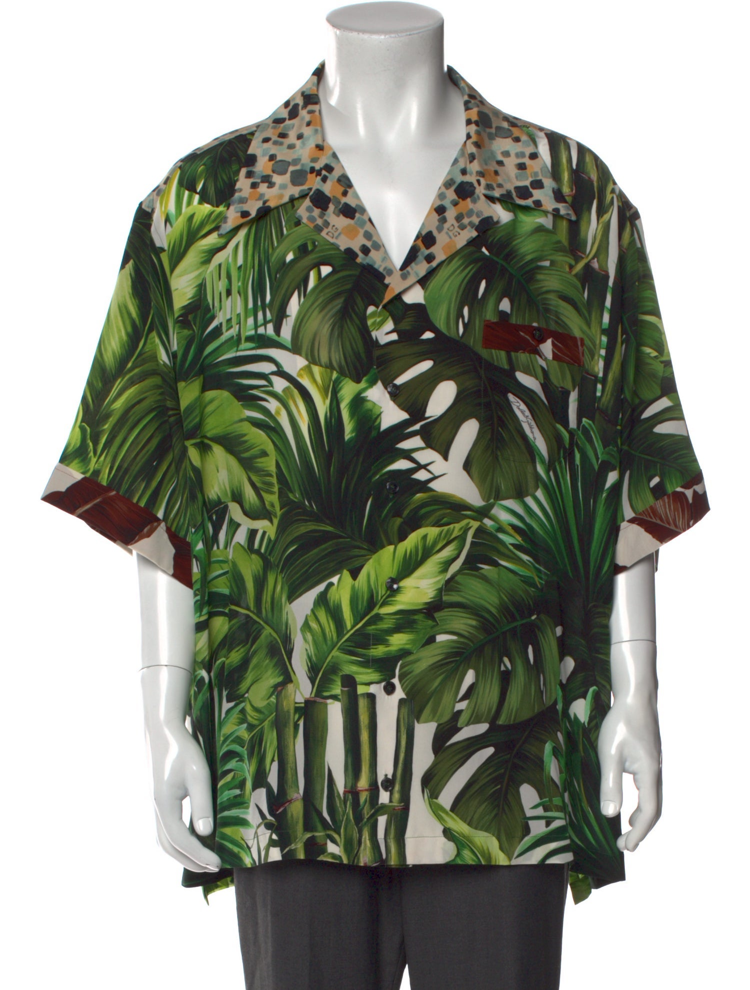 Dolce & Gabbana Silk Floral Print Shirt