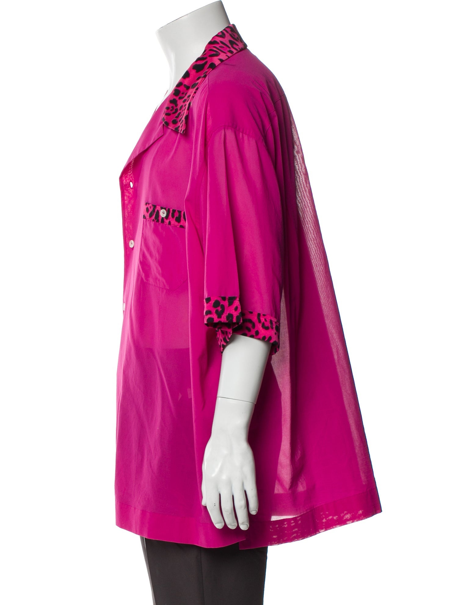 Dolce & Gabbana Animal Print Short Sleeve Western Shirt