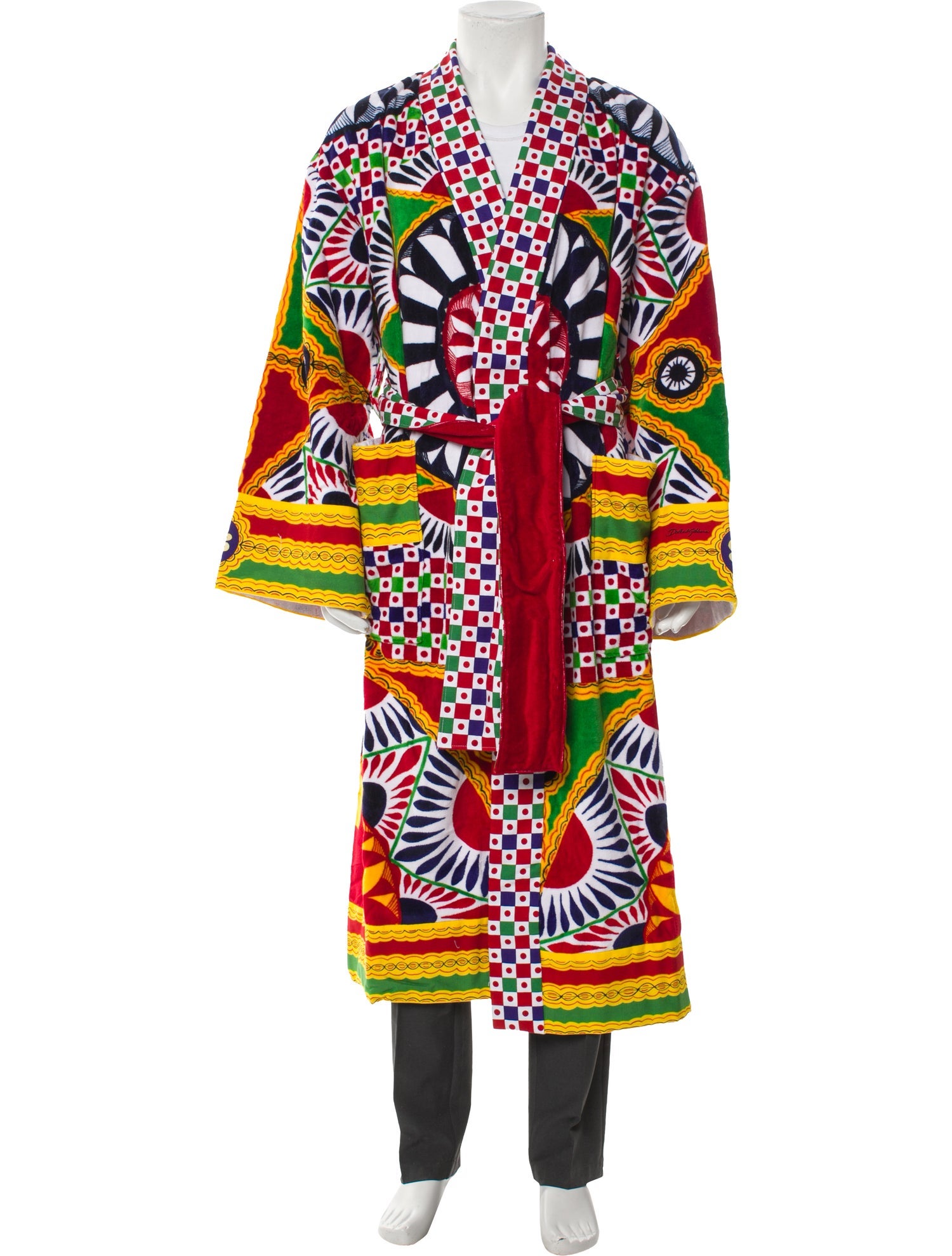 Dolce & Gabbana Carretto Print Dolce & Gabbana Casa Robe w/ Tags