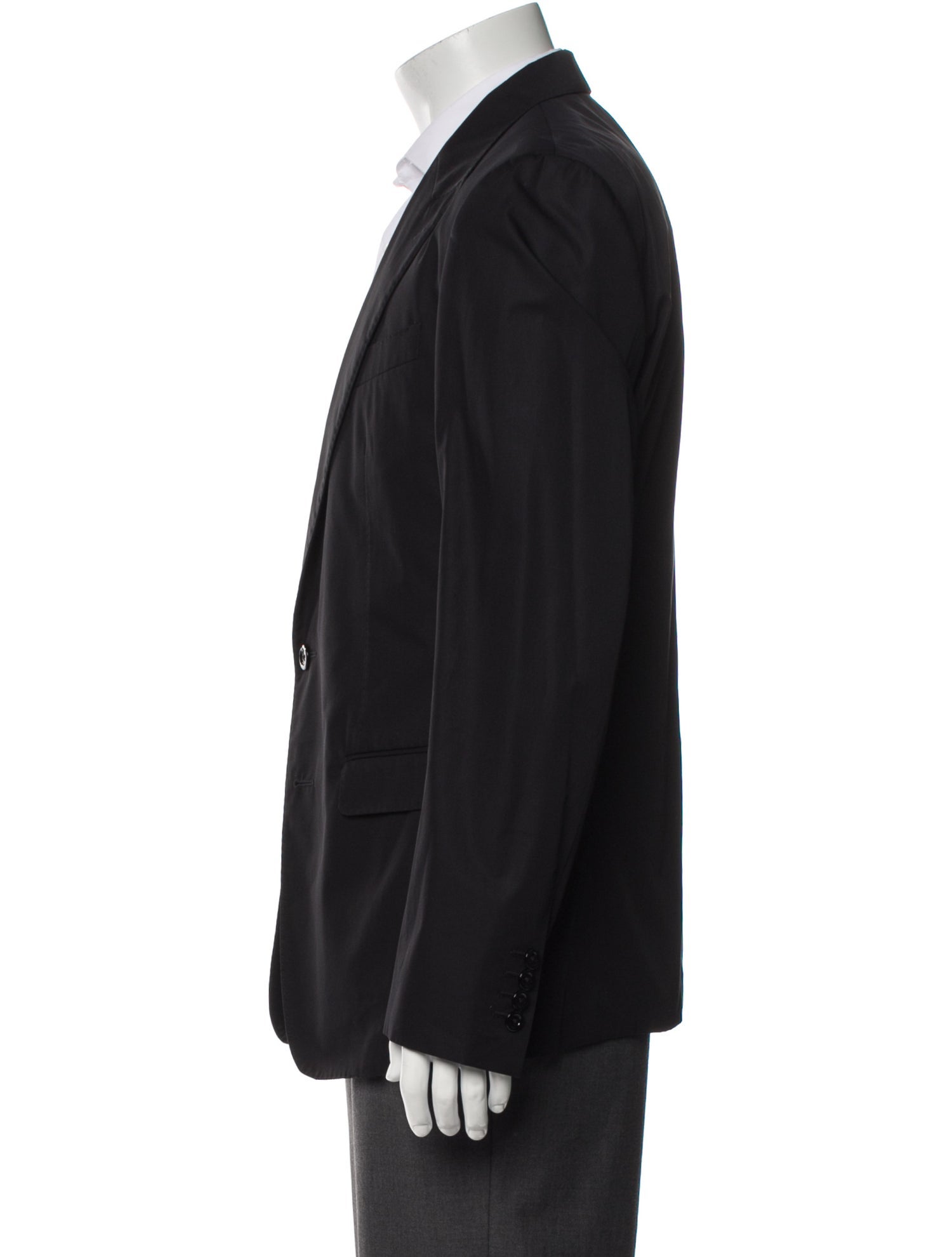 Dolce & Gabbana Men's Black Cotton Silk Lined Blazer