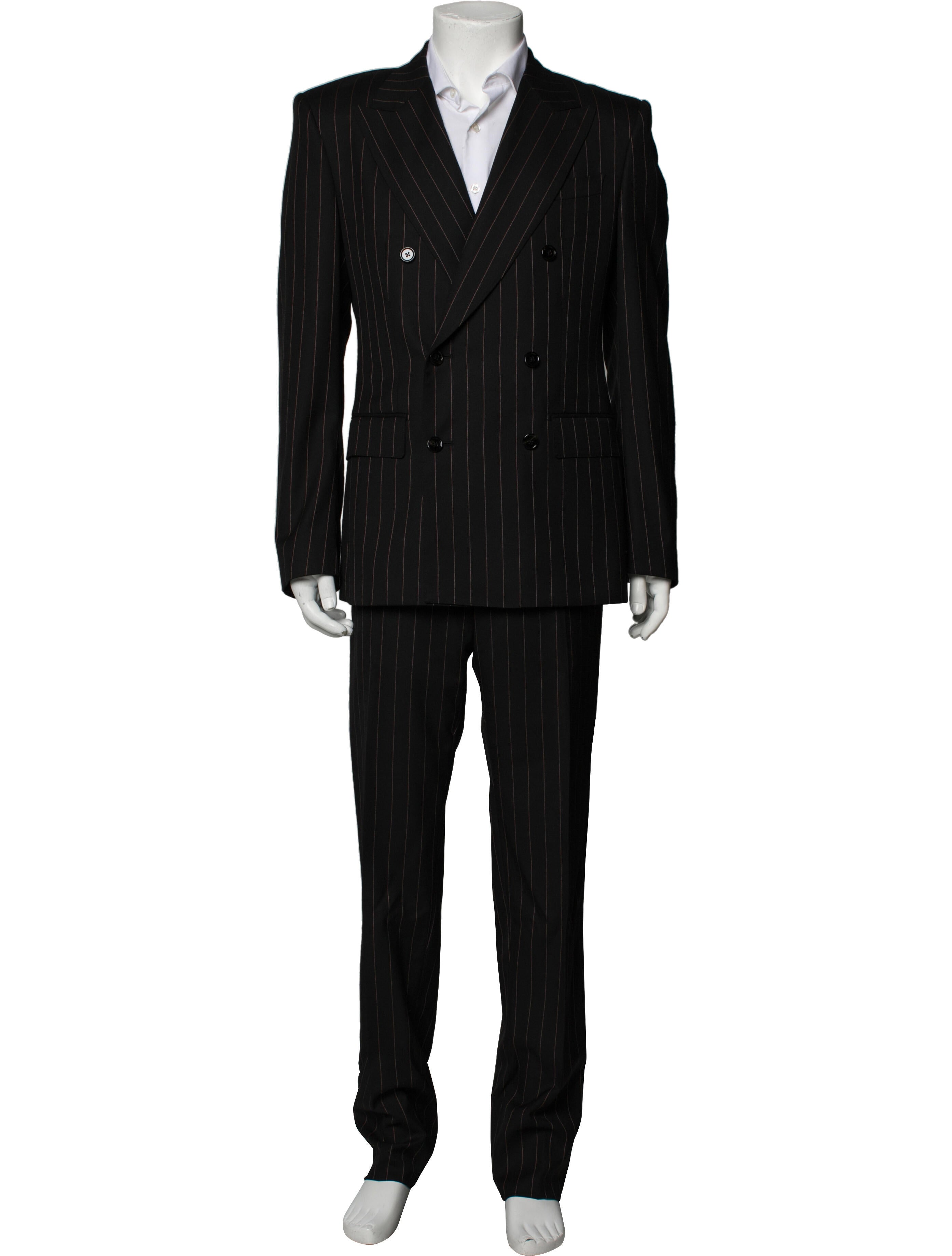 Dolce & Gabbana Virgin Wool Striped Two-Piece Suit
