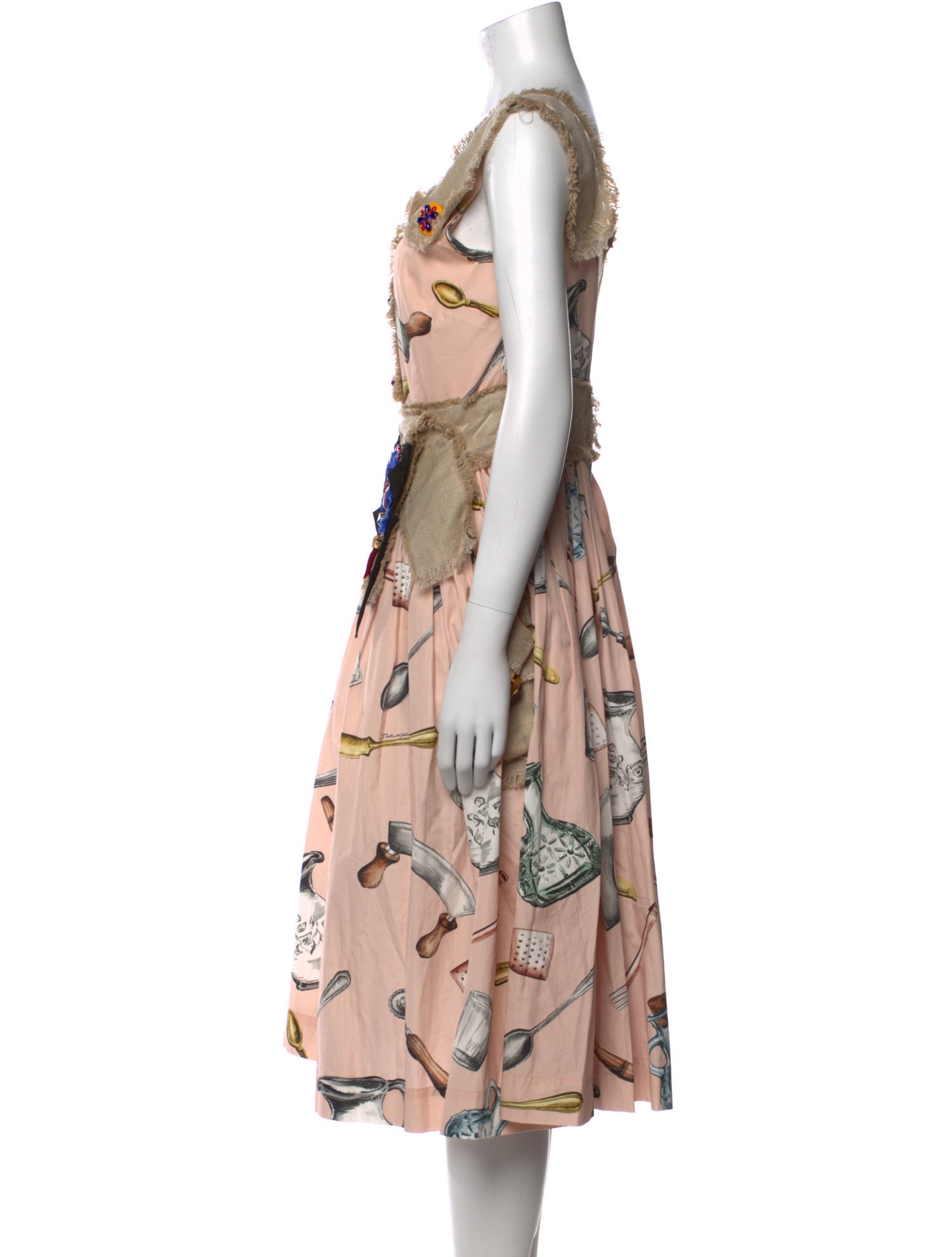 Dolce & Gabbana Printed Midi Length Dress