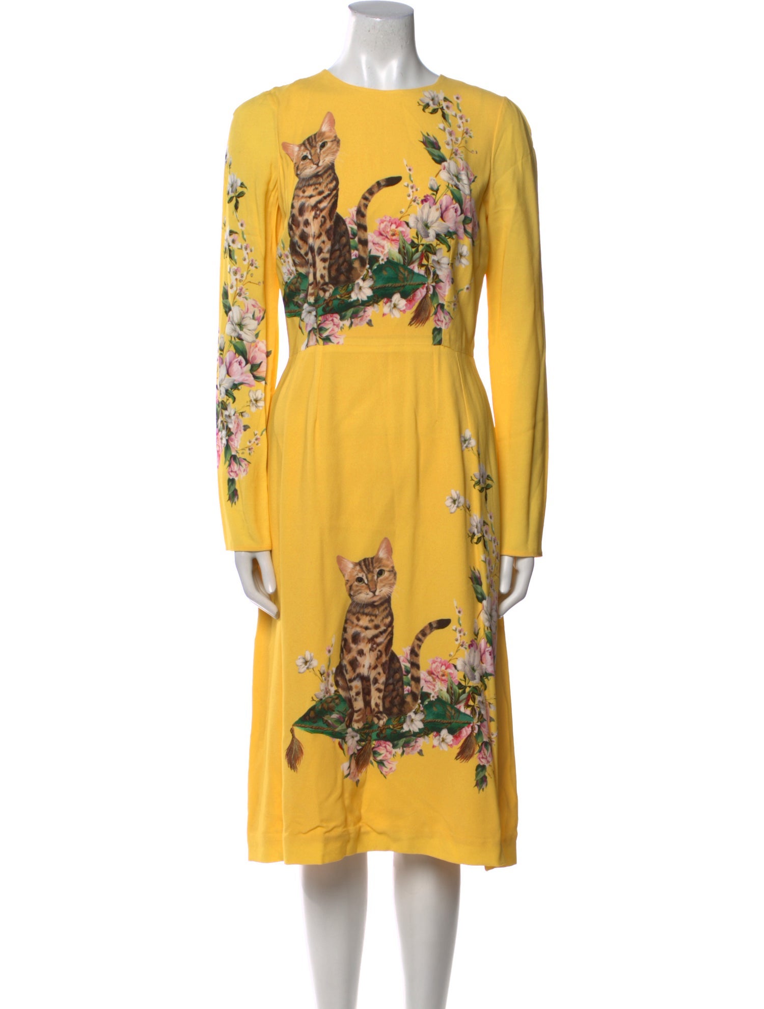 Dolce & Gabbana Printed Midi Length Dress
