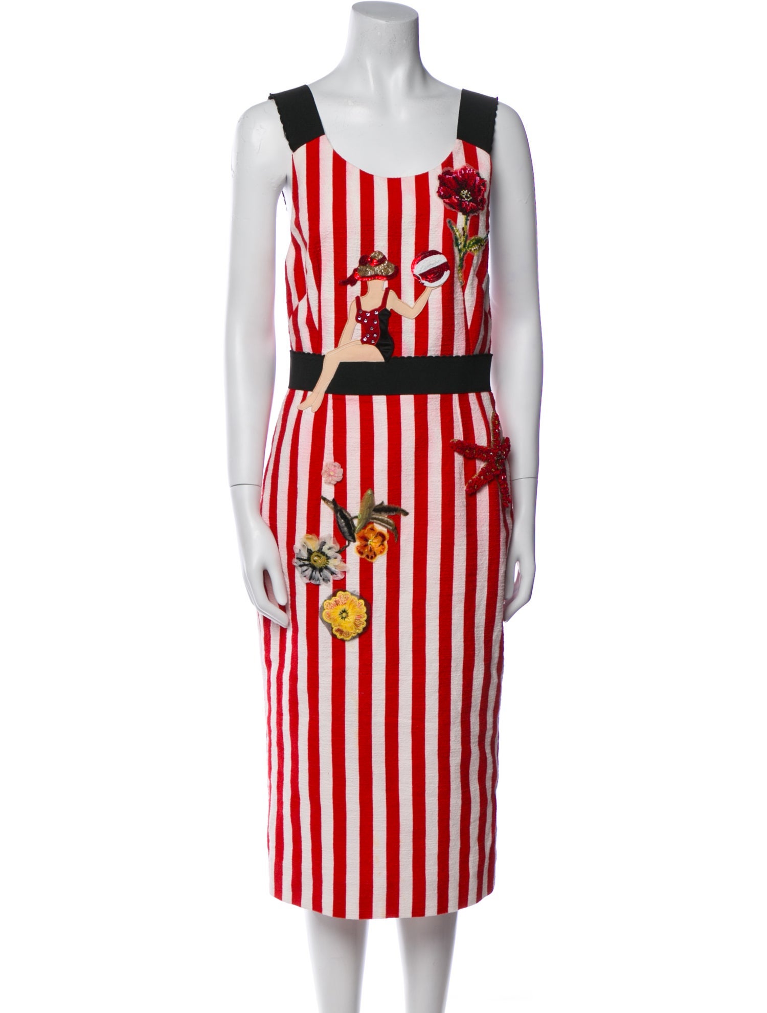 Dolce & Gabbana Printed Midi Length Dress