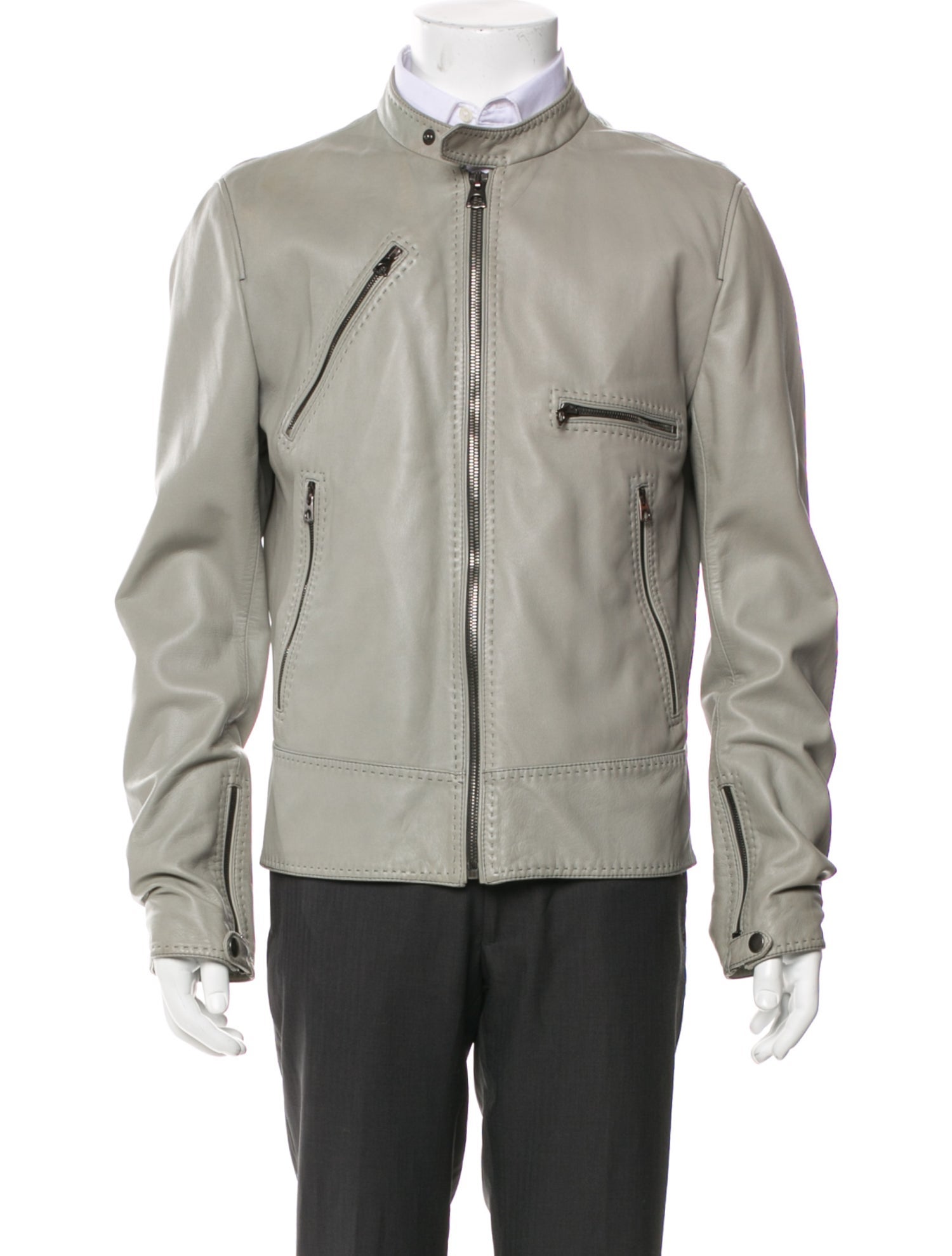 Dolce & Gabbana Lamb Leather Moto Jacket