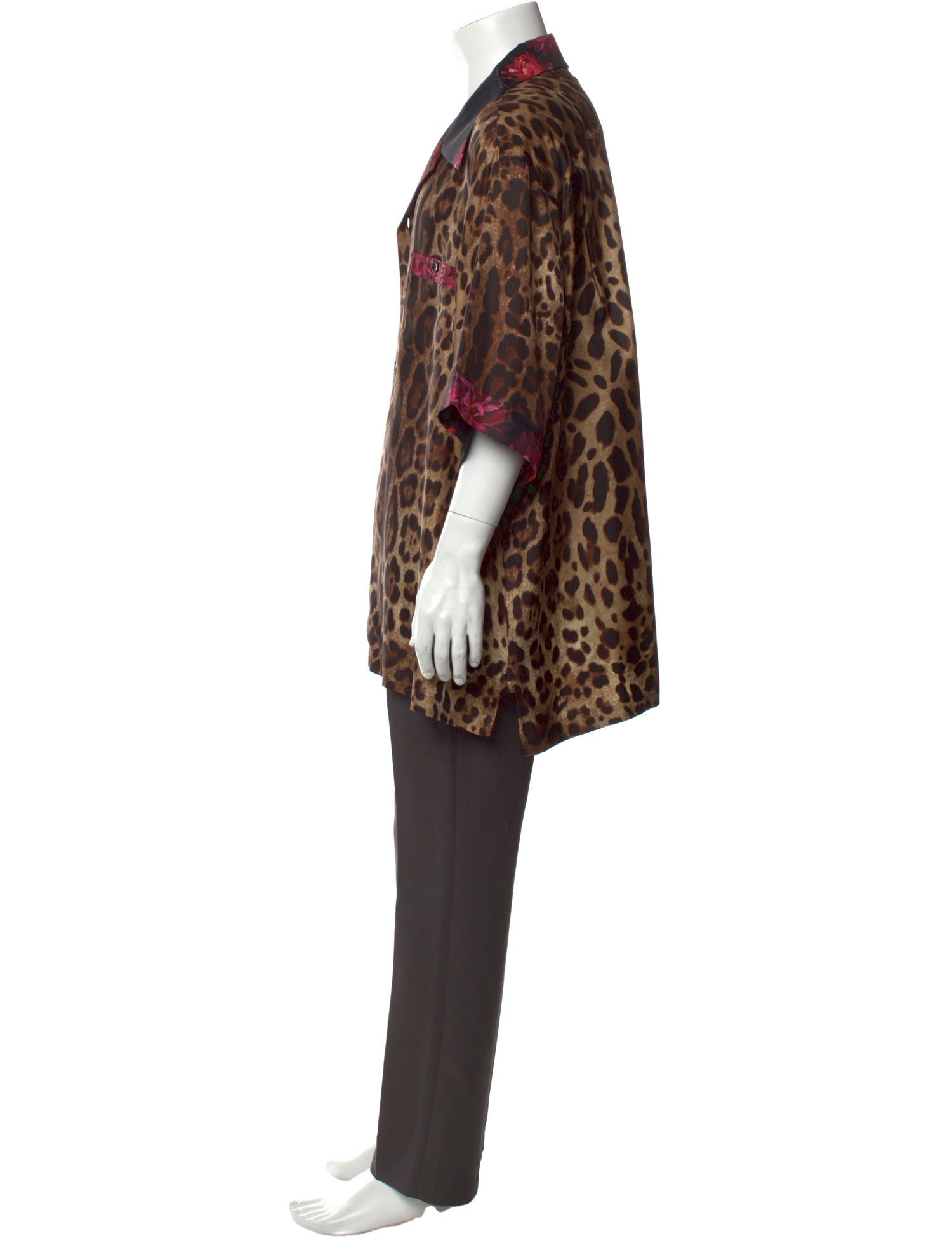 Dolce & Gabbana Silk Animal Print Shirt