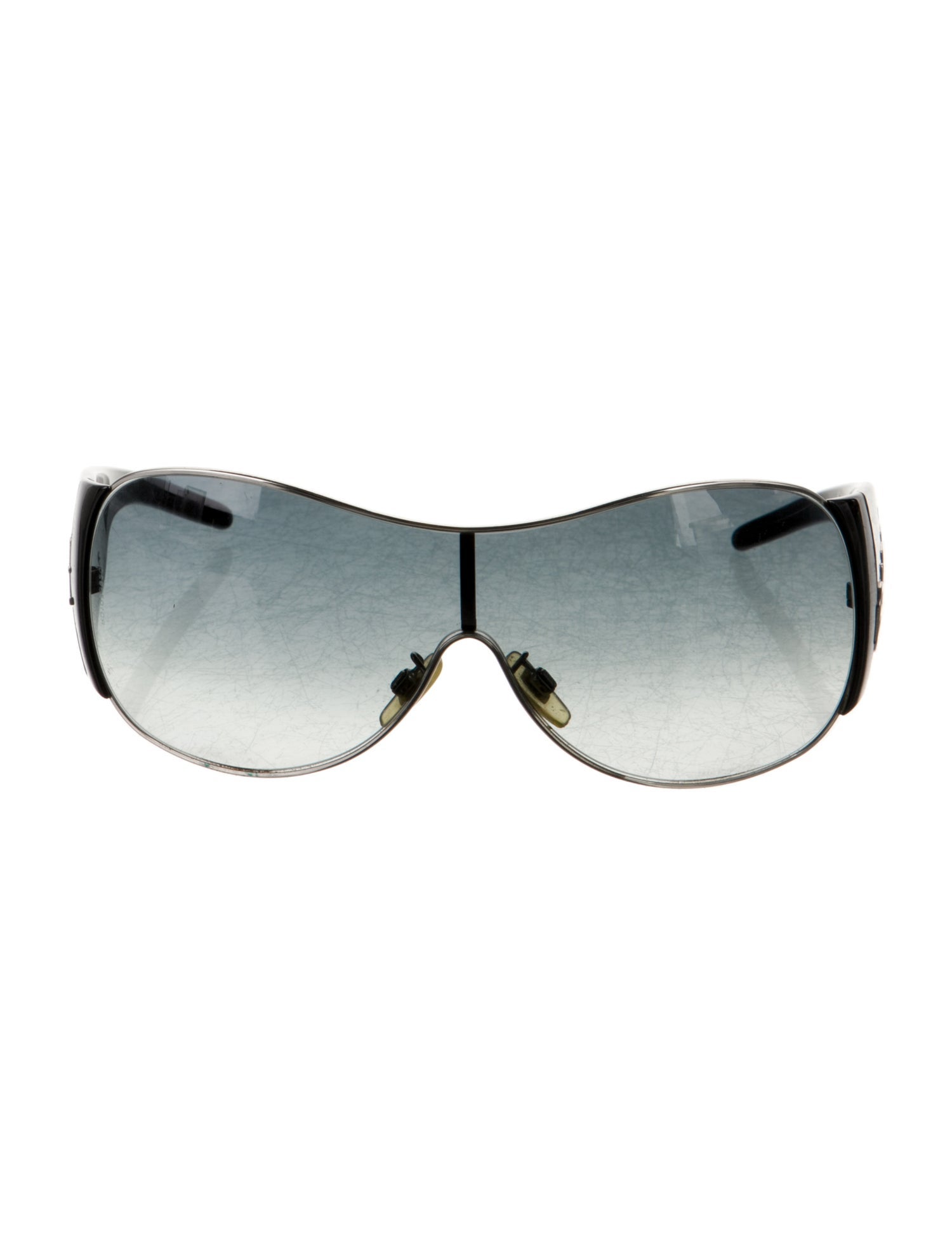Dolce & Gabbana Signature Logo Shield Sunglasses