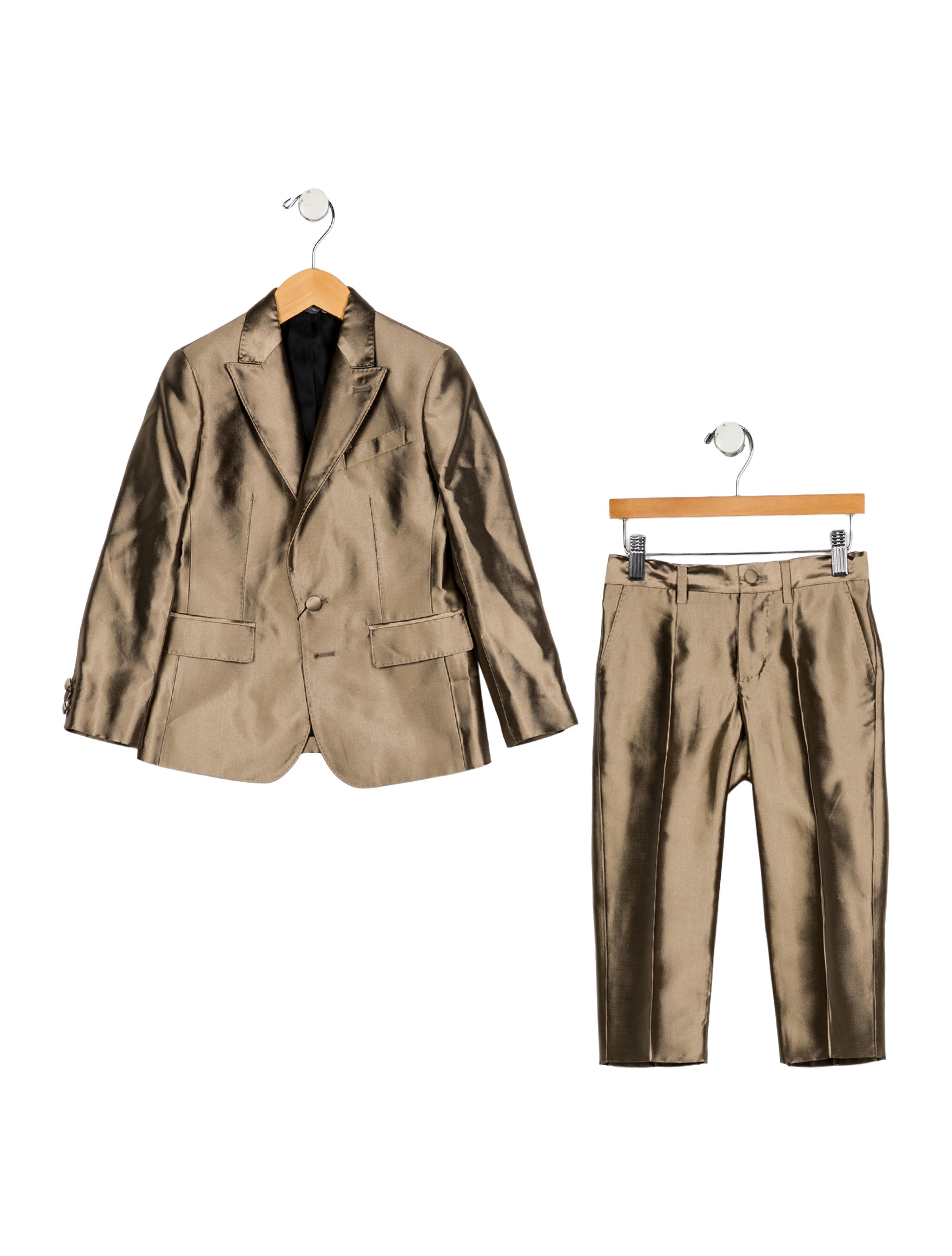 Dolce & Gabbana Boys Silk Two Piece Suit Set
