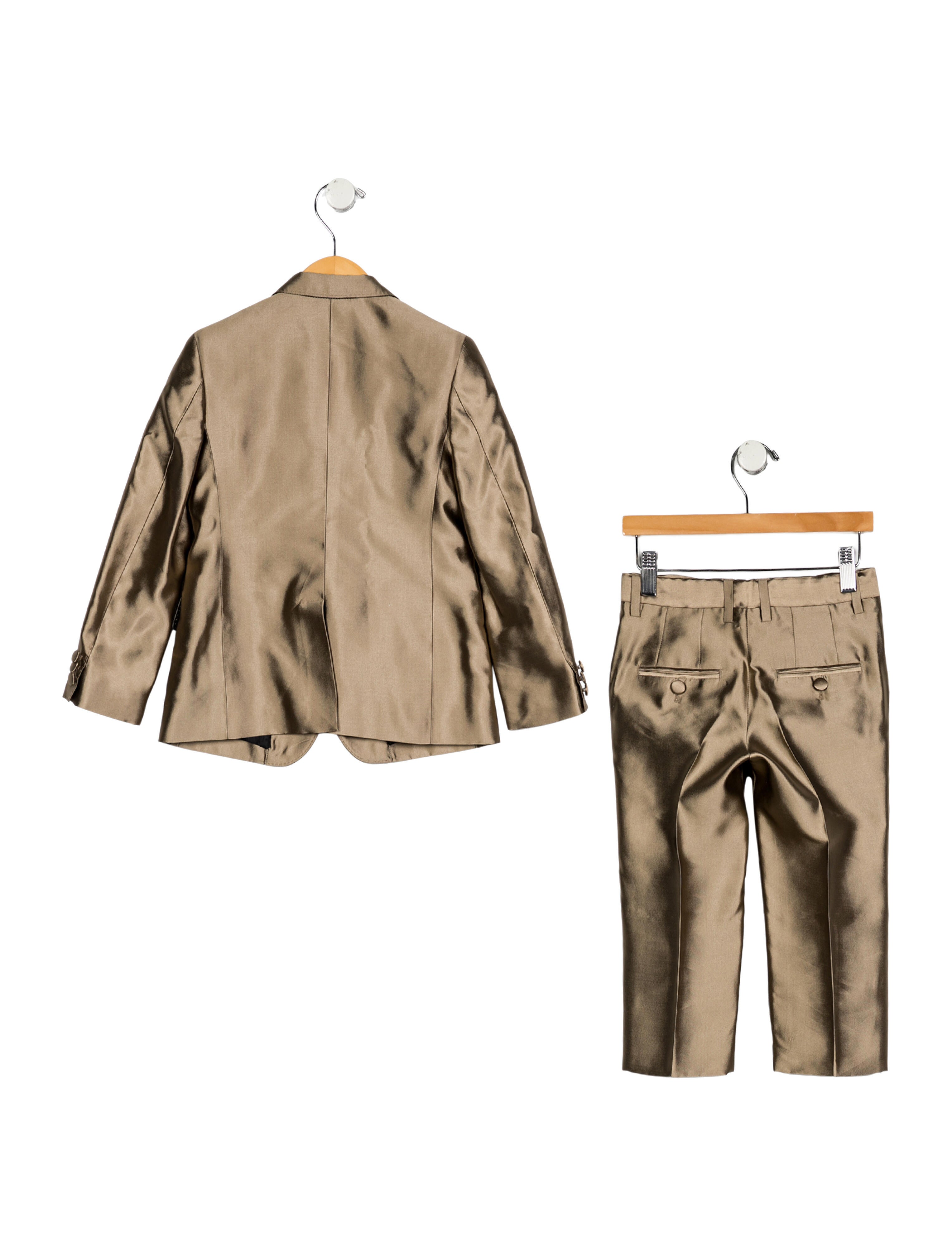 Dolce & Gabbana Boys Silk Two Piece Suit Set