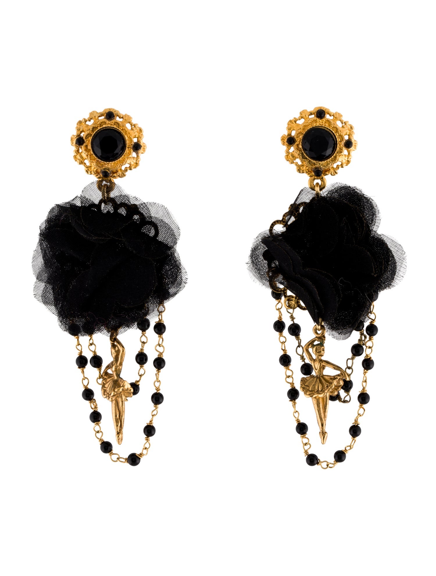 Dolce & Gabbana Ballerina Clip-On Earrings