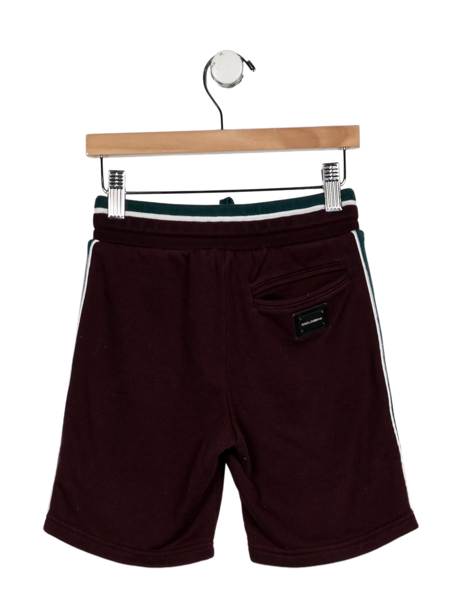 Dolce & Gabbana Kid Boys Logo Pattern Elastic Waist Shorts.