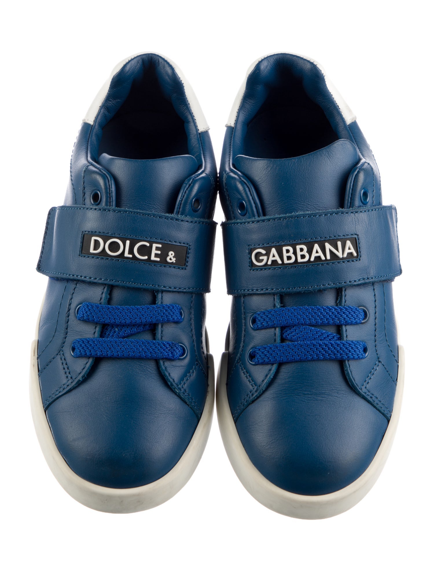 Dolce & Gabbana Leather Velcro Low Top Sneaker