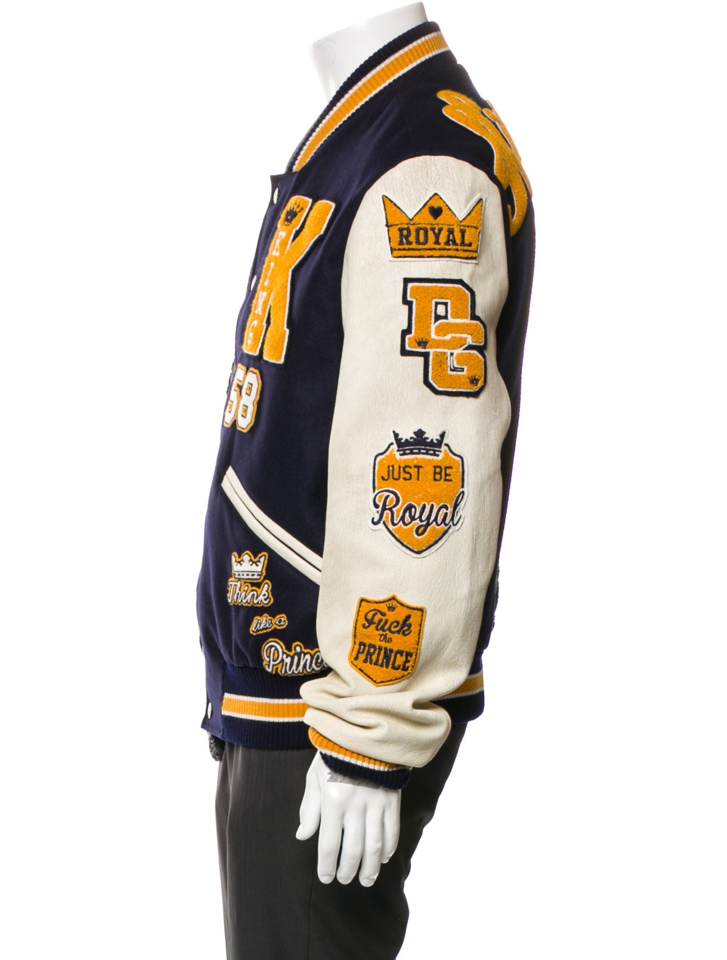 Dolce & Gabbana Graphic Print Varsity Jacket