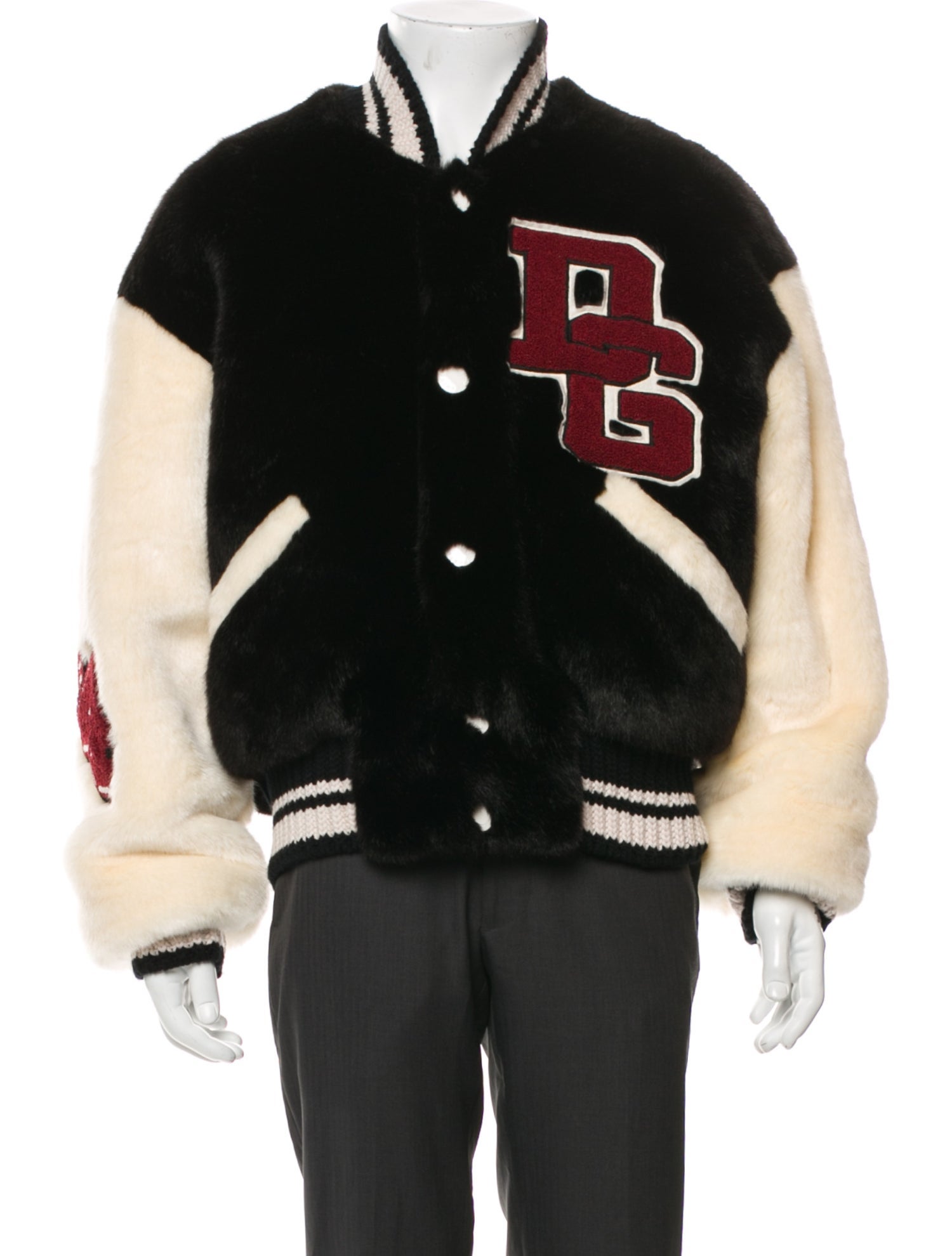 Dolce & Gabbana Graphic Print Varsity Jacket