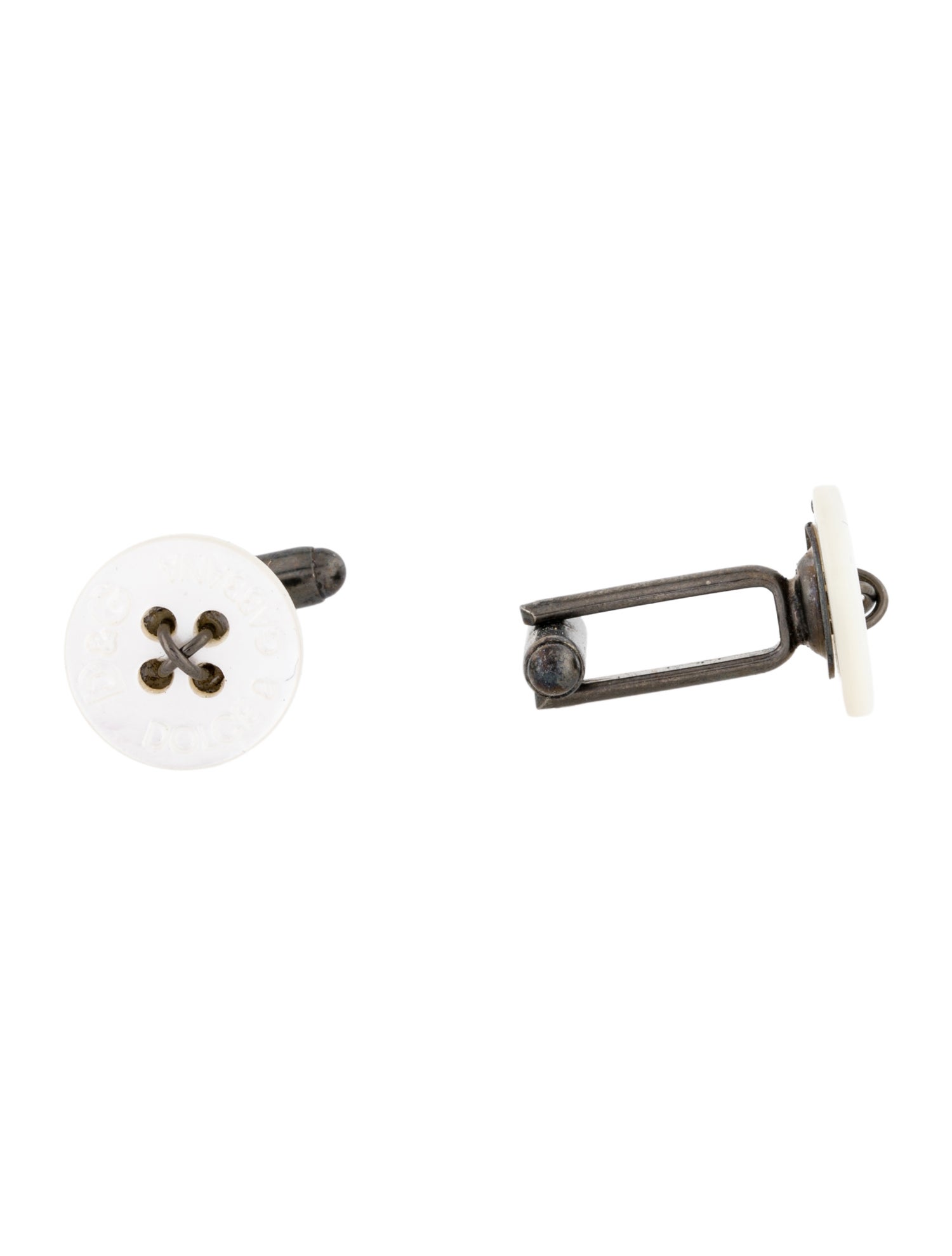 Dolce & Gabbana Vintage Mother Of Pearl Button Cufflinks