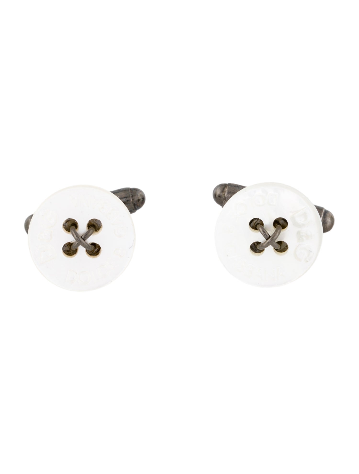 Dolce & Gabbana Vintage Mother Of Pearl Button Cufflinks