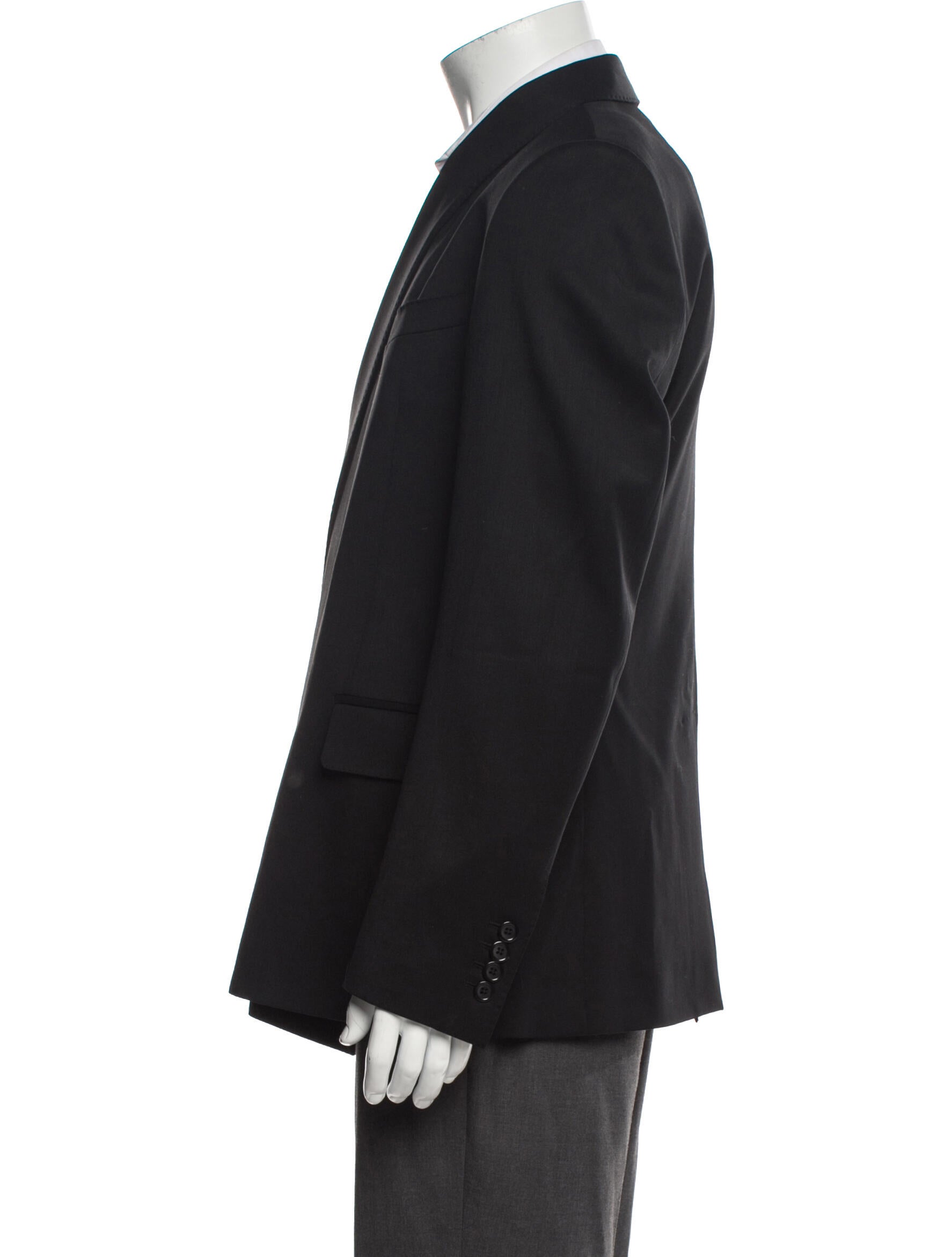 Dolce & Gabbana Men's Black Wool Double Breasted Blazer