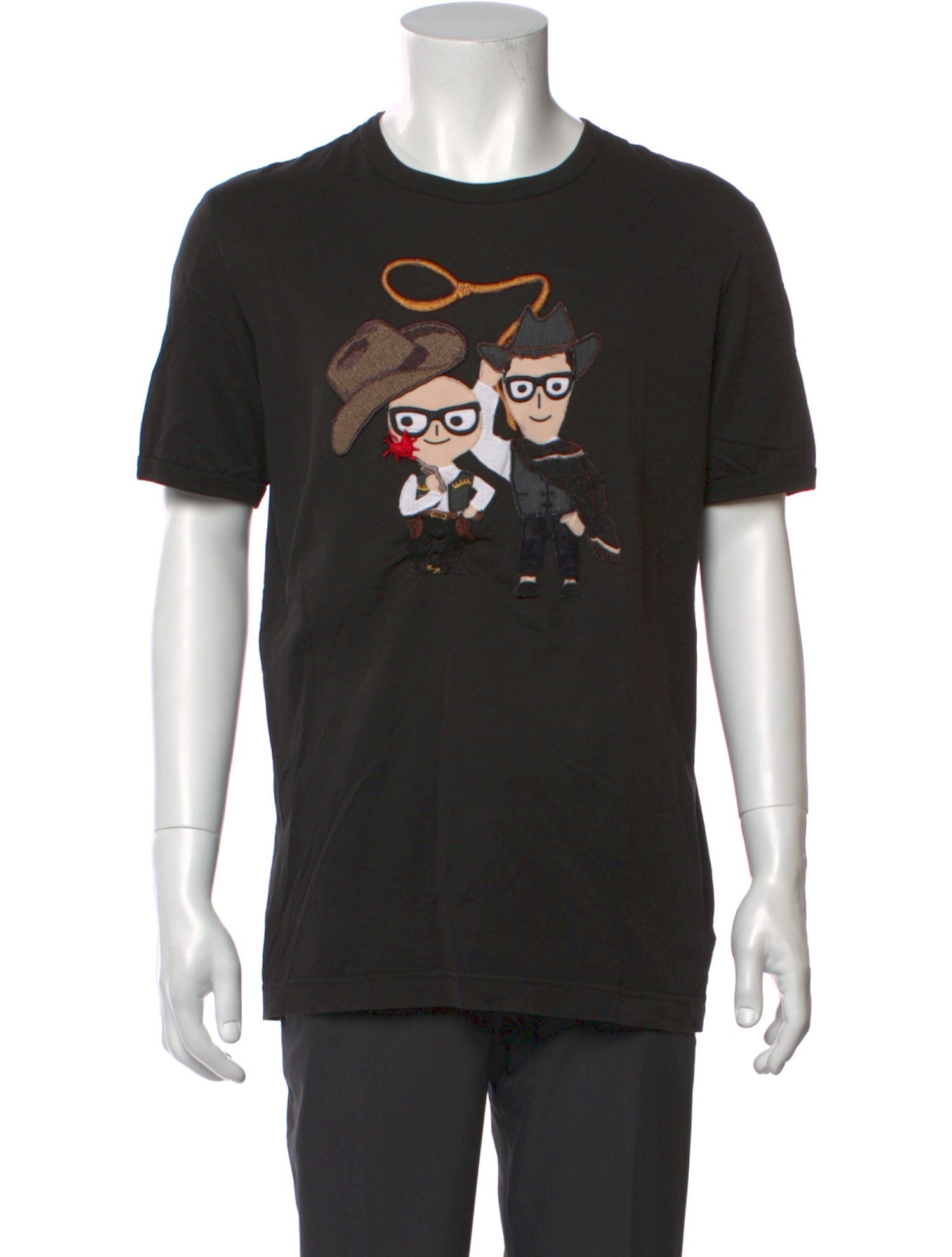 Dolce & Gabbana Graphic Print Crew Neck T-Shirt