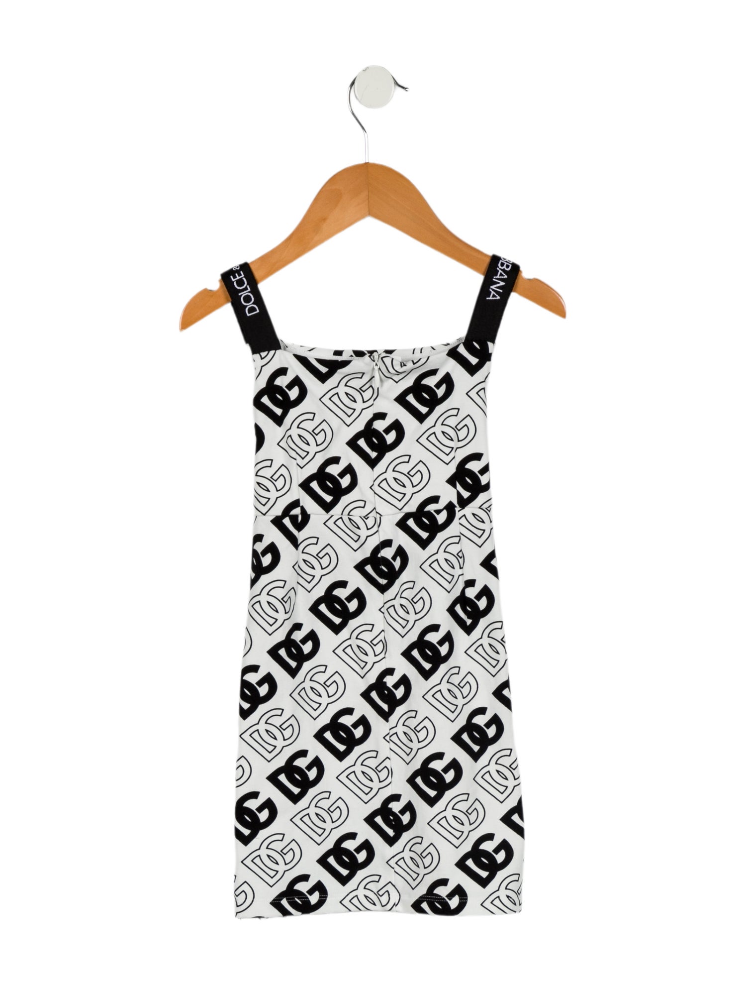 Dolce & Gabbana Girls' Sleeveless Logo Print Dress