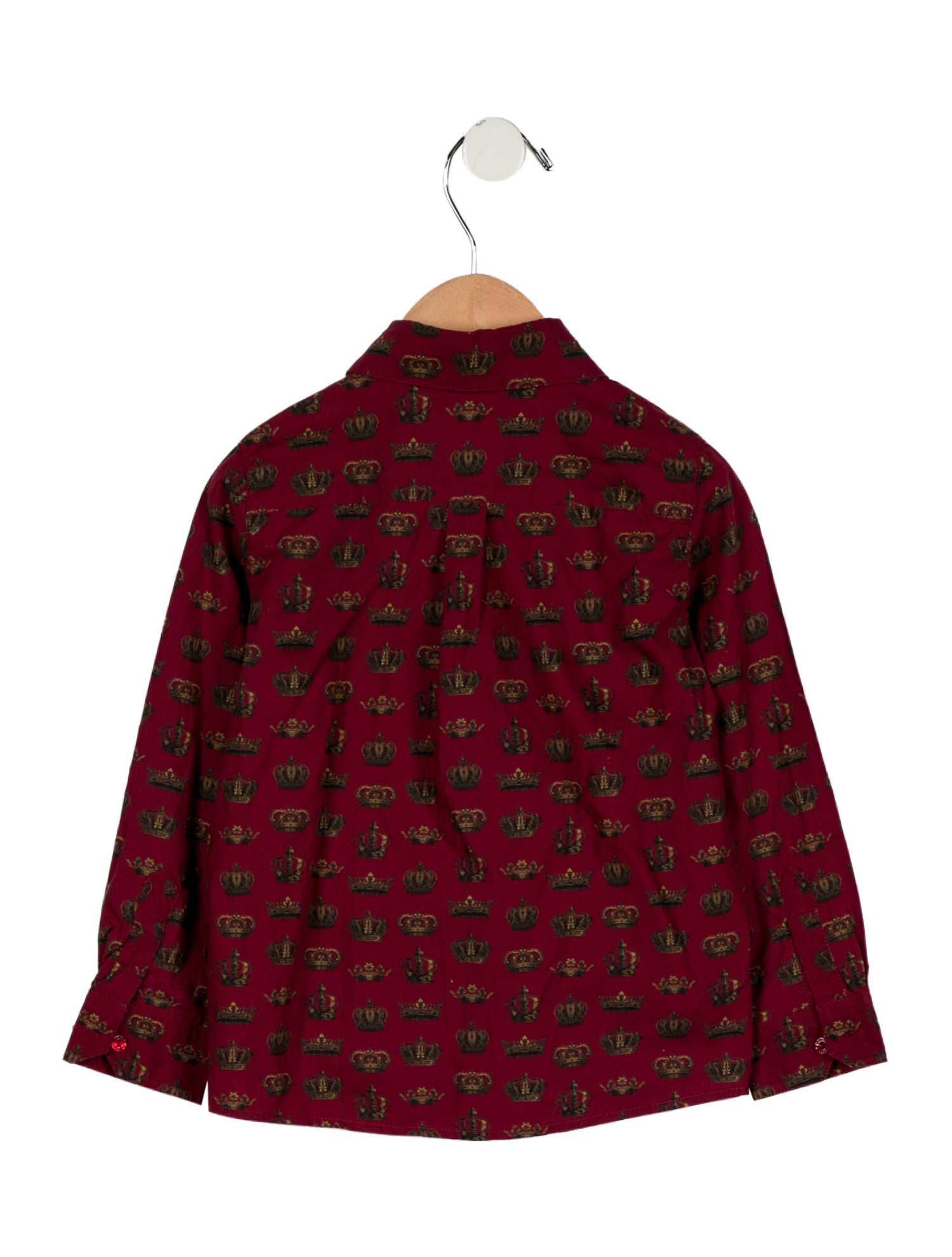 Dolce & Gabbana Boys' Crown Print Dress Shirt