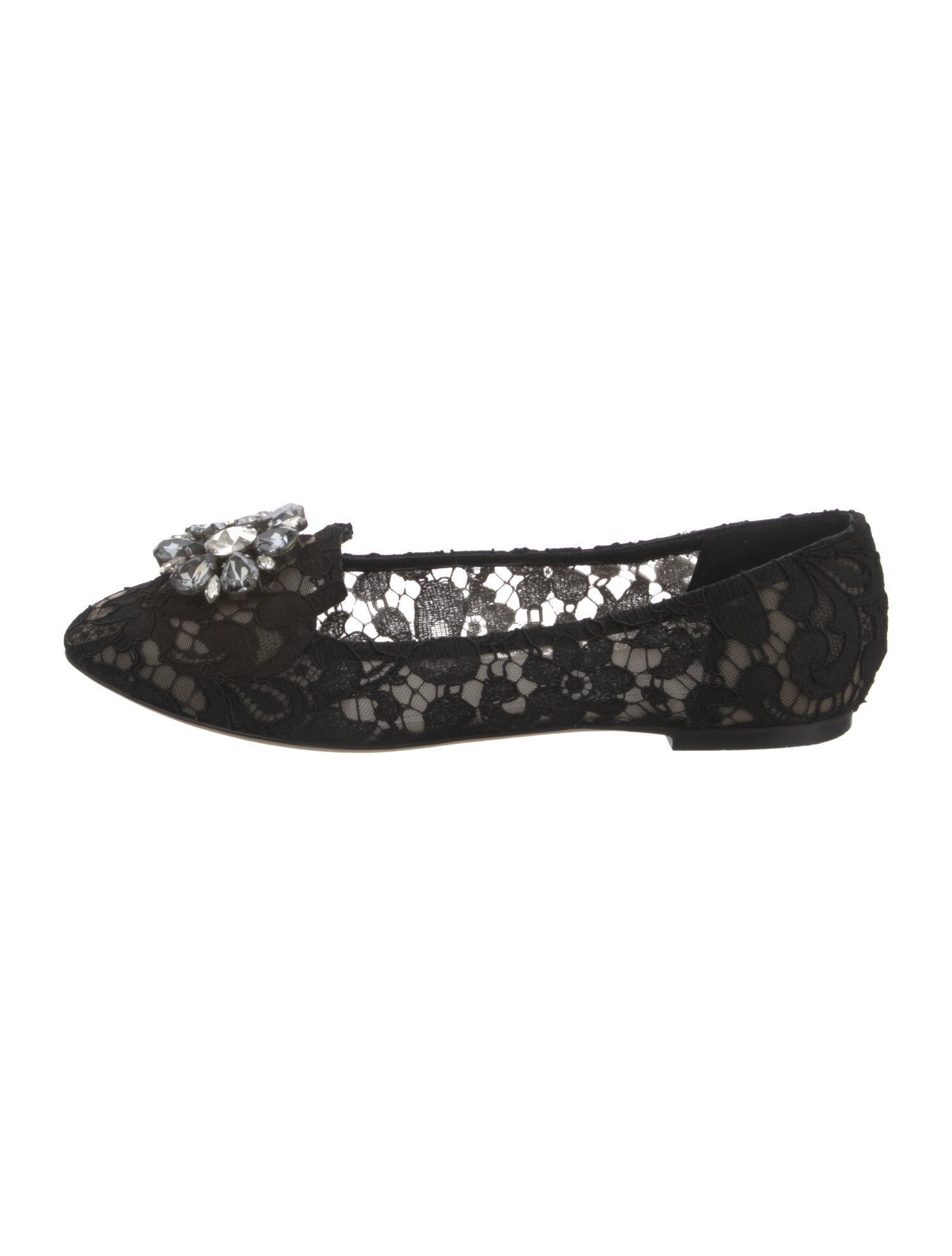 Dolce & Gabbana Lace Lace Pattern Flats