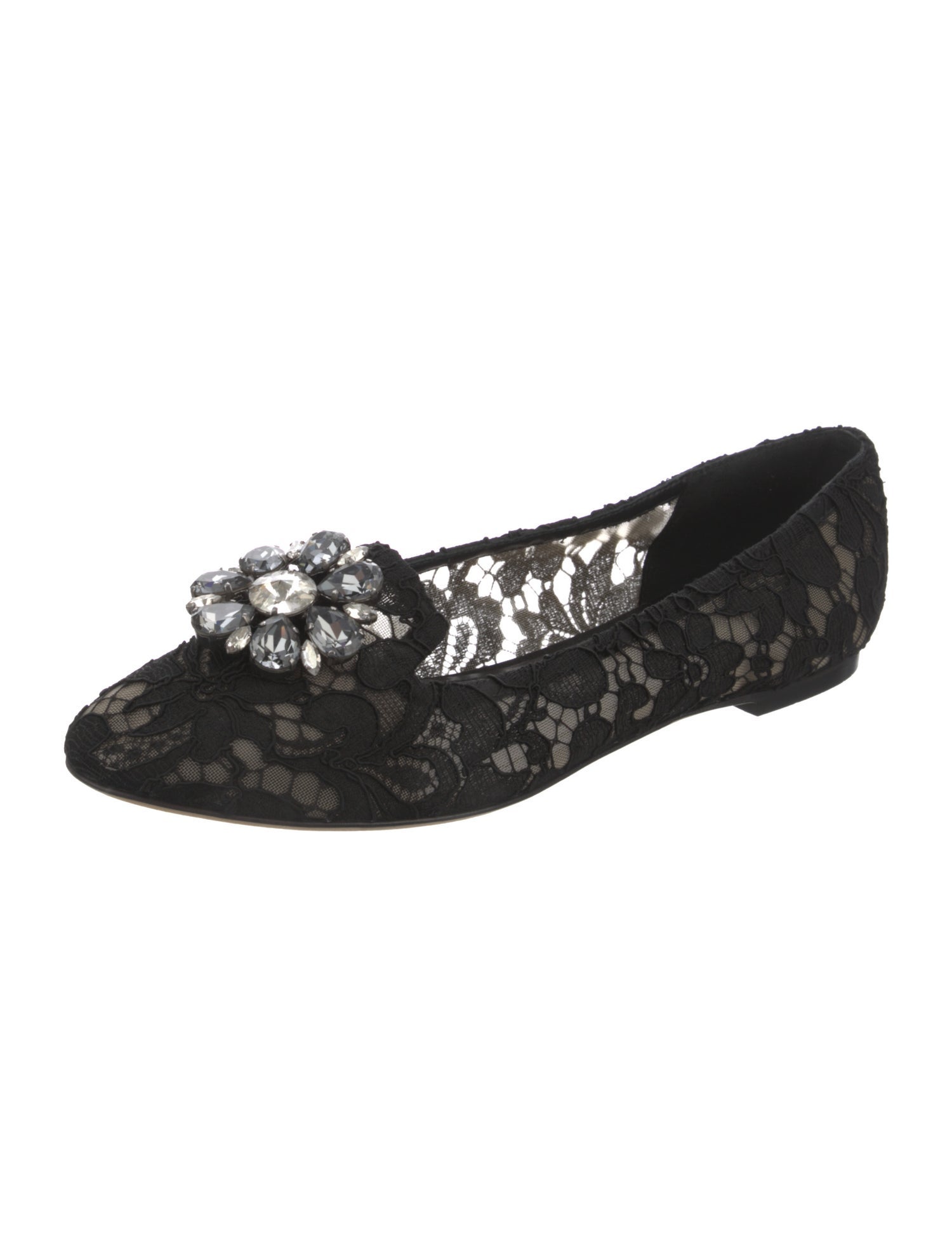 Dolce & Gabbana Lace Lace Pattern Flats