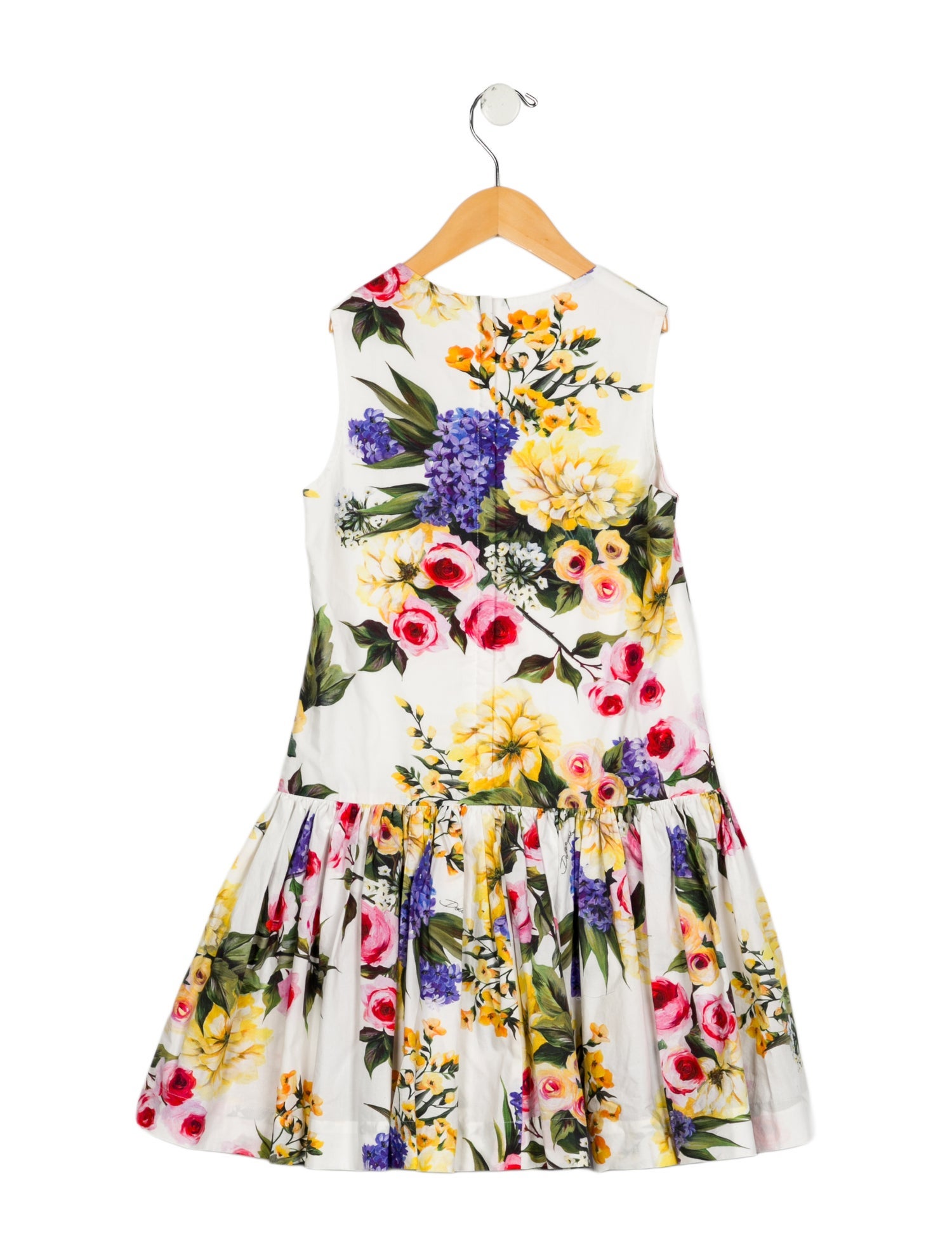 Dolce & Gabbana Girls' Floral Sleeveless Dress