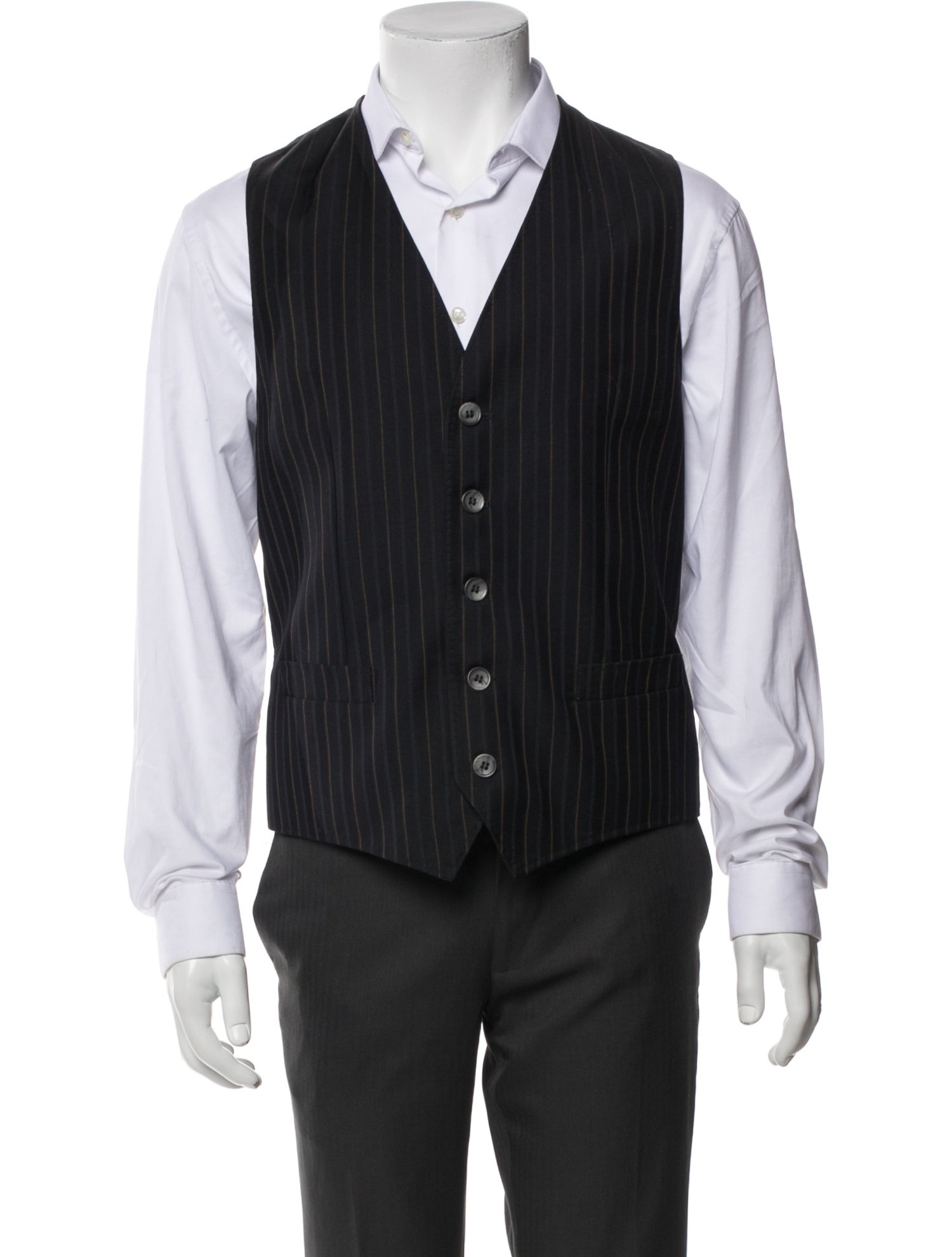 Dolce & Gabbana Striped Suit Vest w/ Tags
